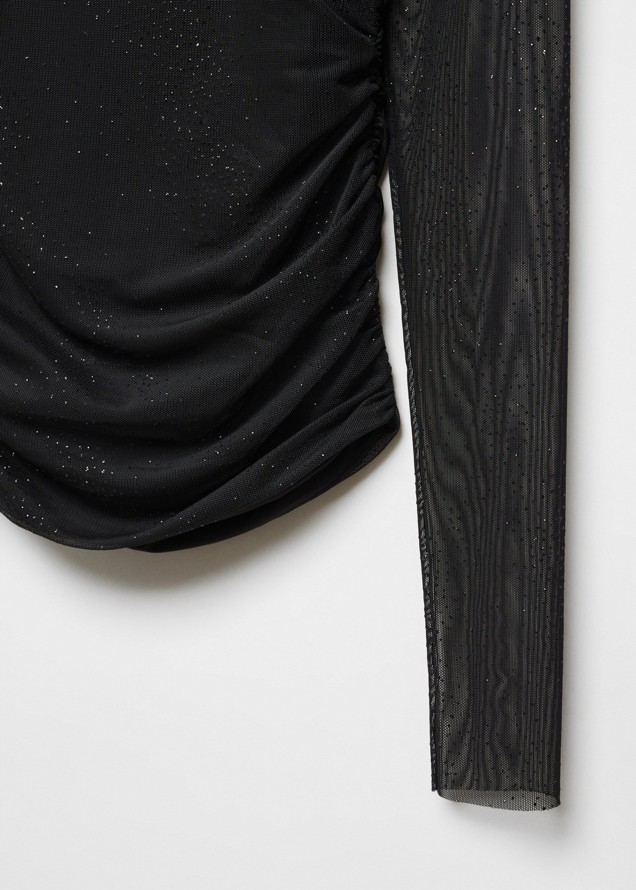 Samarreta malla brillants - Detall de l'article 8, Negre. Ref: 57067732-00.