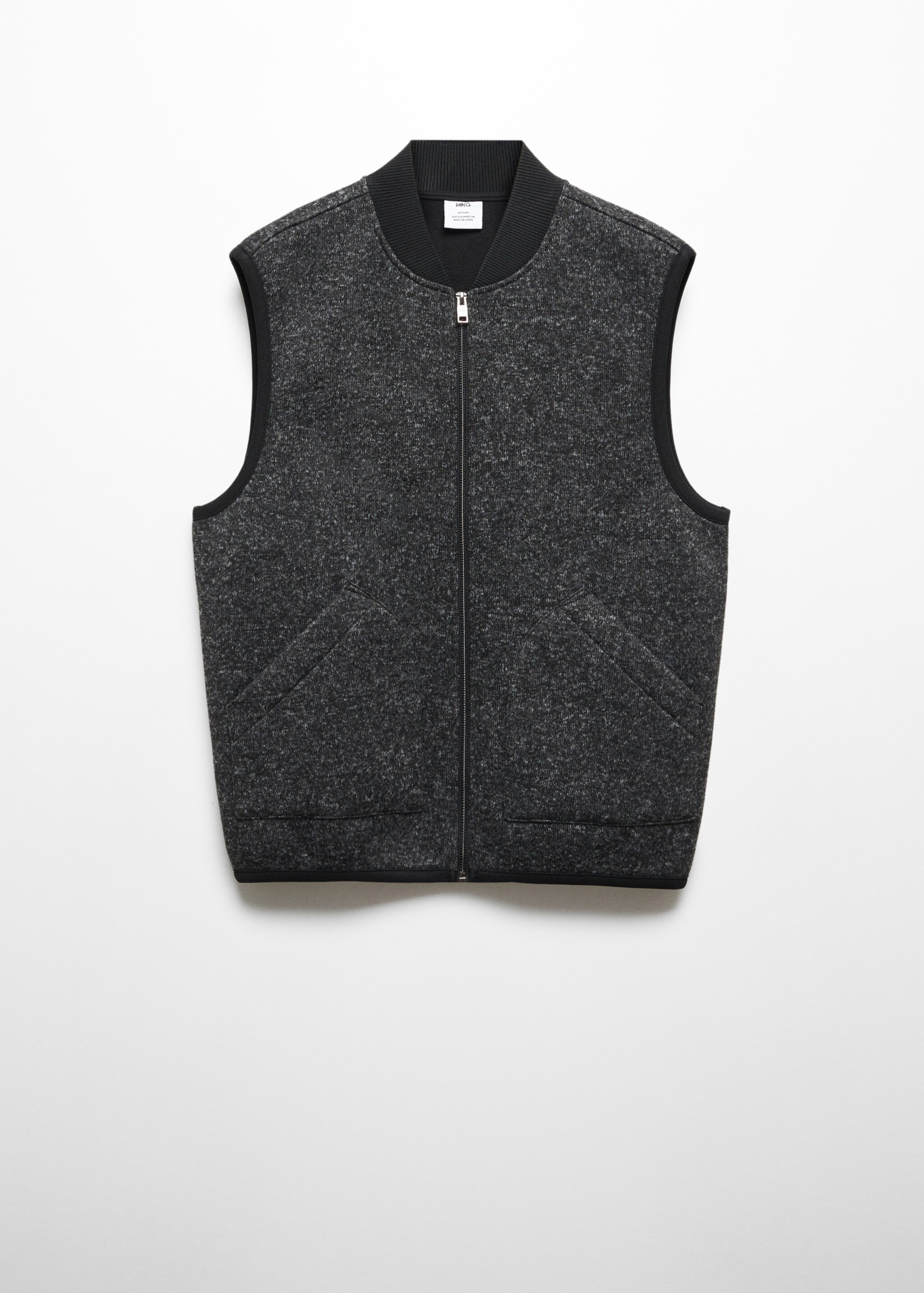 Marbled gilet with zip - Article without model
