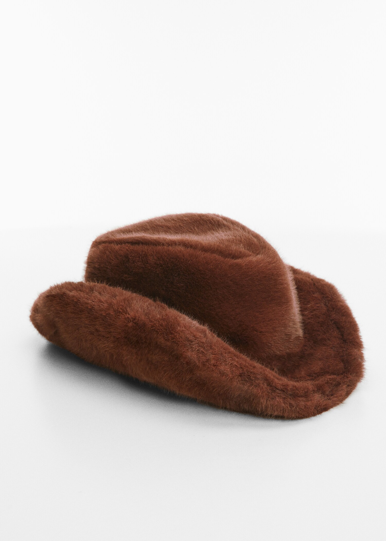 Fur-effect cowboy hat - Medium plane