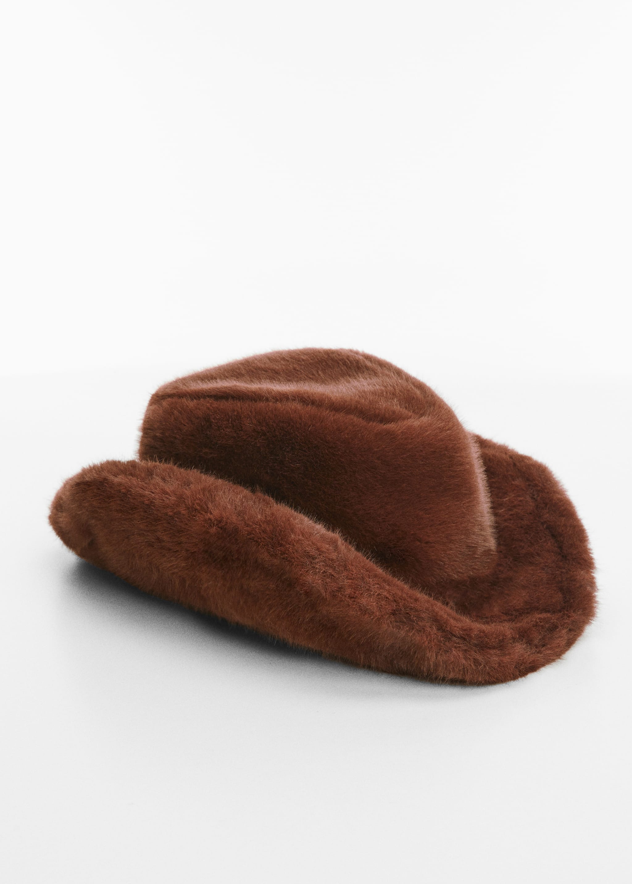 Fur-effect cowboy hat - Medium plane