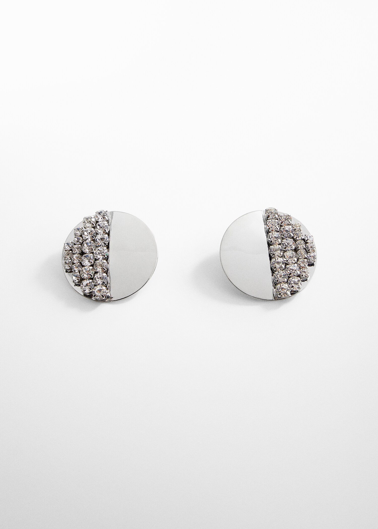 Combined circular-design earrings - Article without model