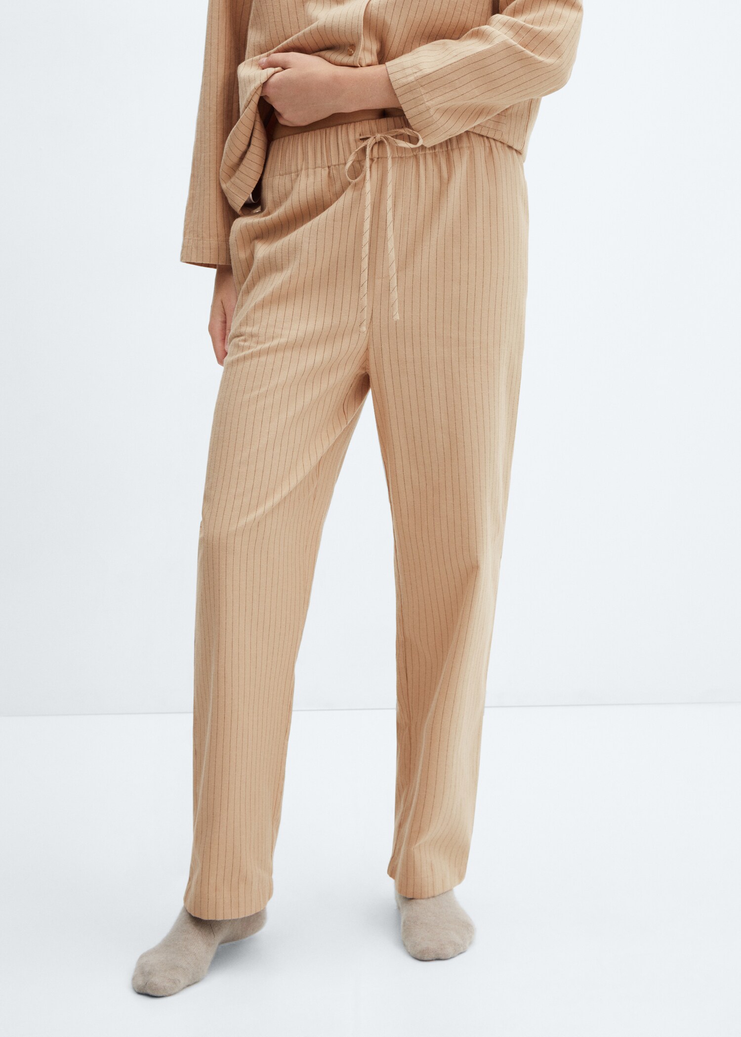 Striped pajama trousers - Medium plane