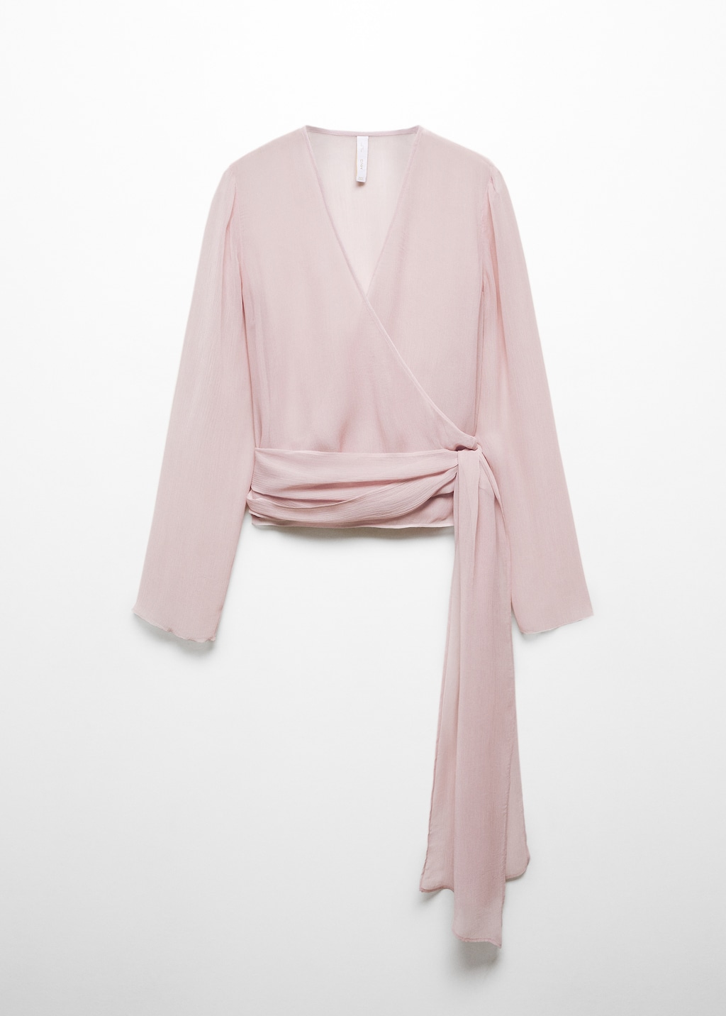 pale pink chiffon top