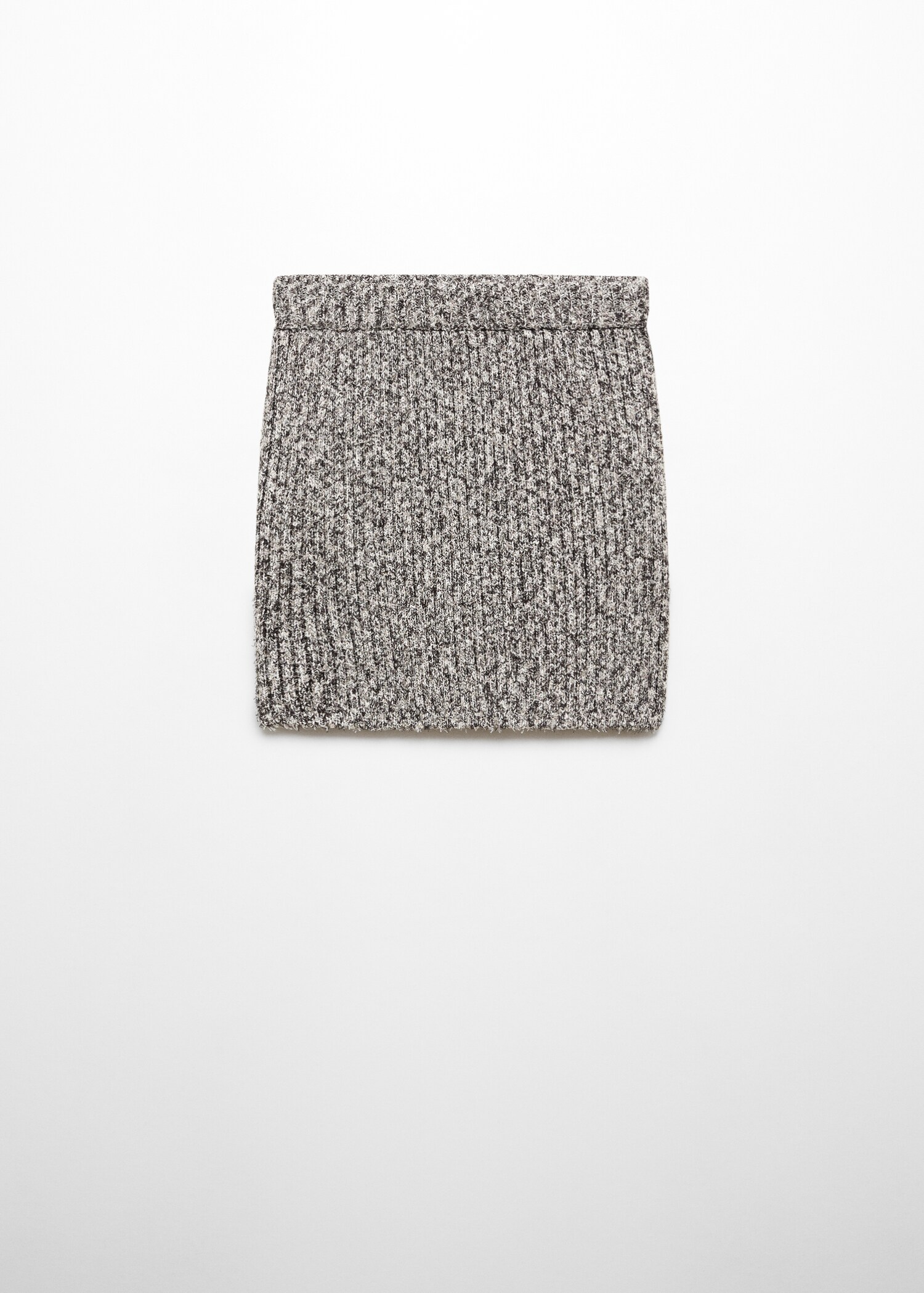 Textured rib-knit skirt - Article without model