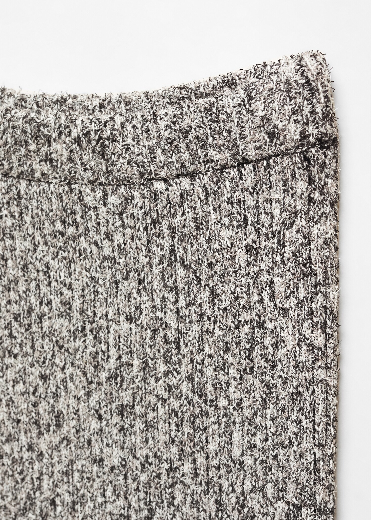 Textured rib-knit skirt - Details of the article 8