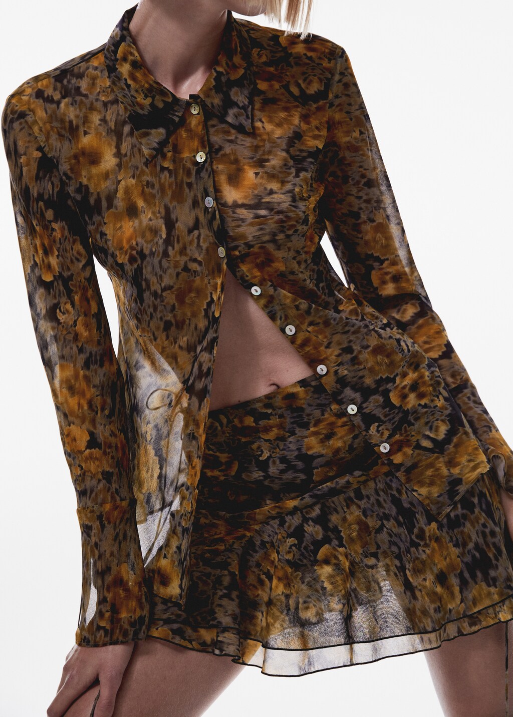 transparent sleeves top