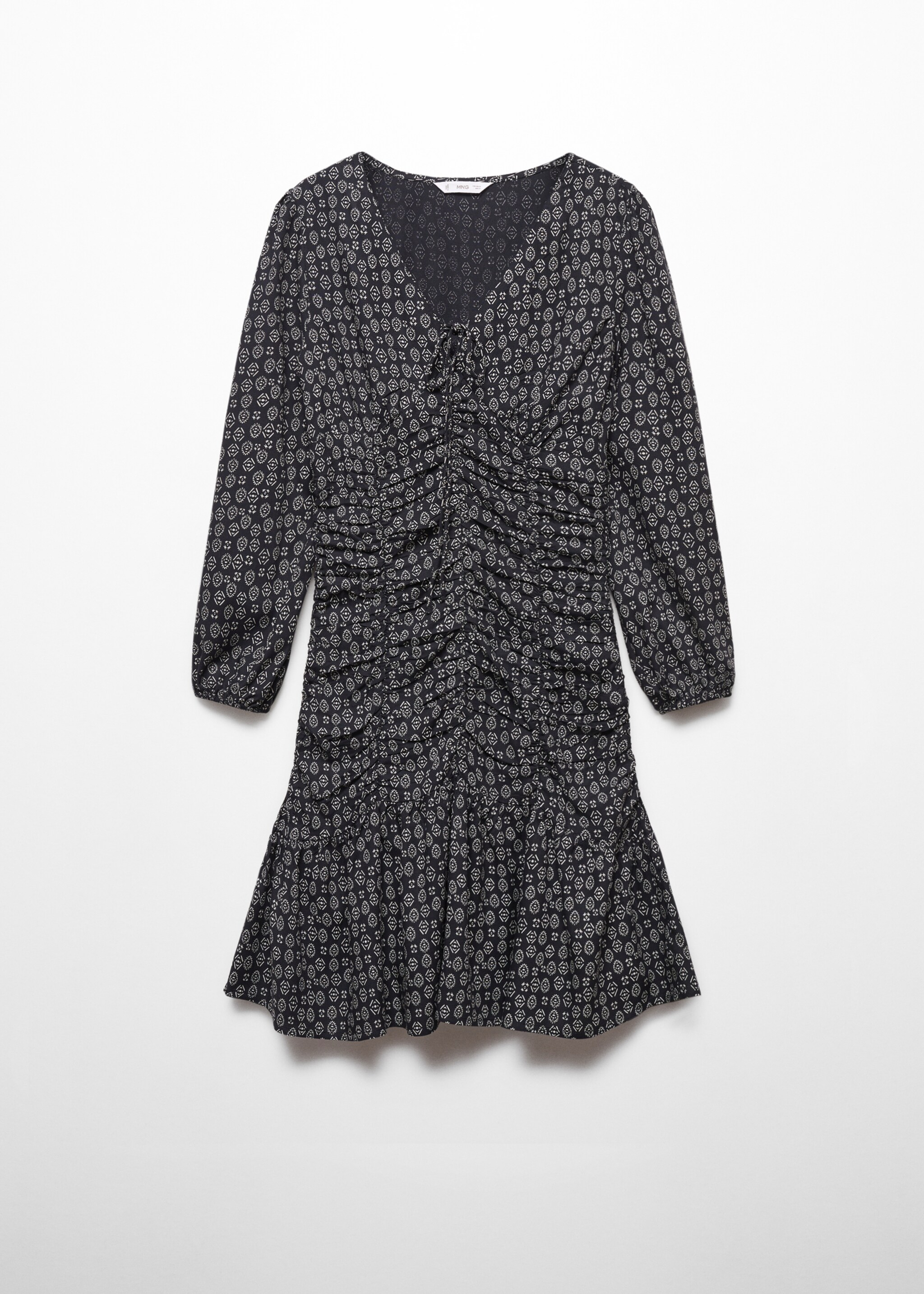 Ruffled printed dress - Article without model
