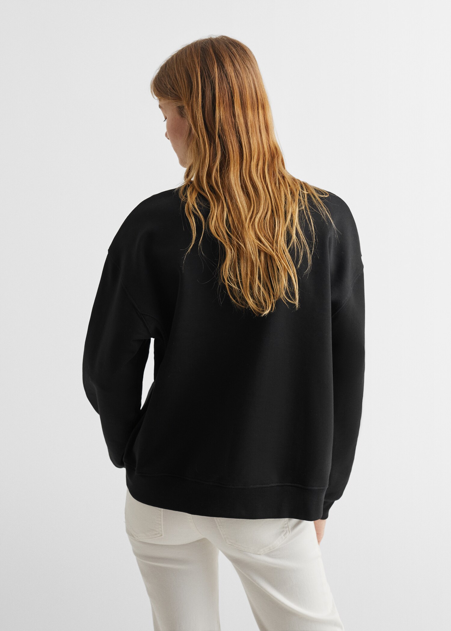 Sudadera mensaje estampado - Reverso del artículo
