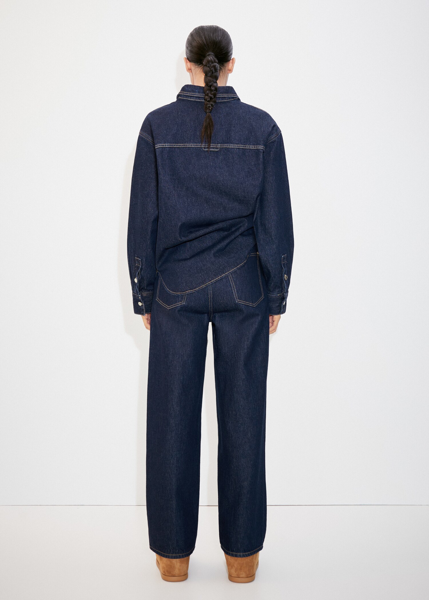 Jeans wideleg tiro medio - Reverso del artículo