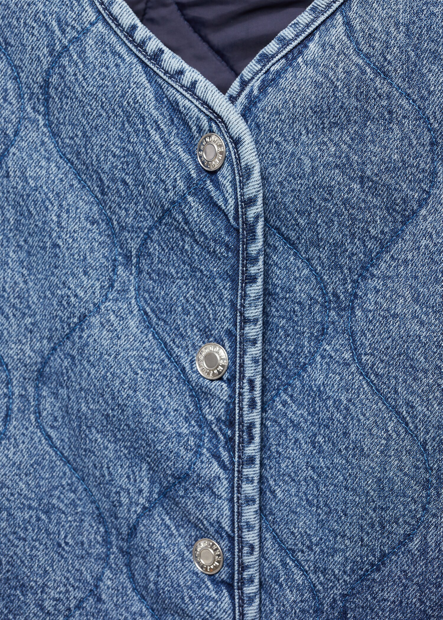 Denim padded jacket - Details of the article 8