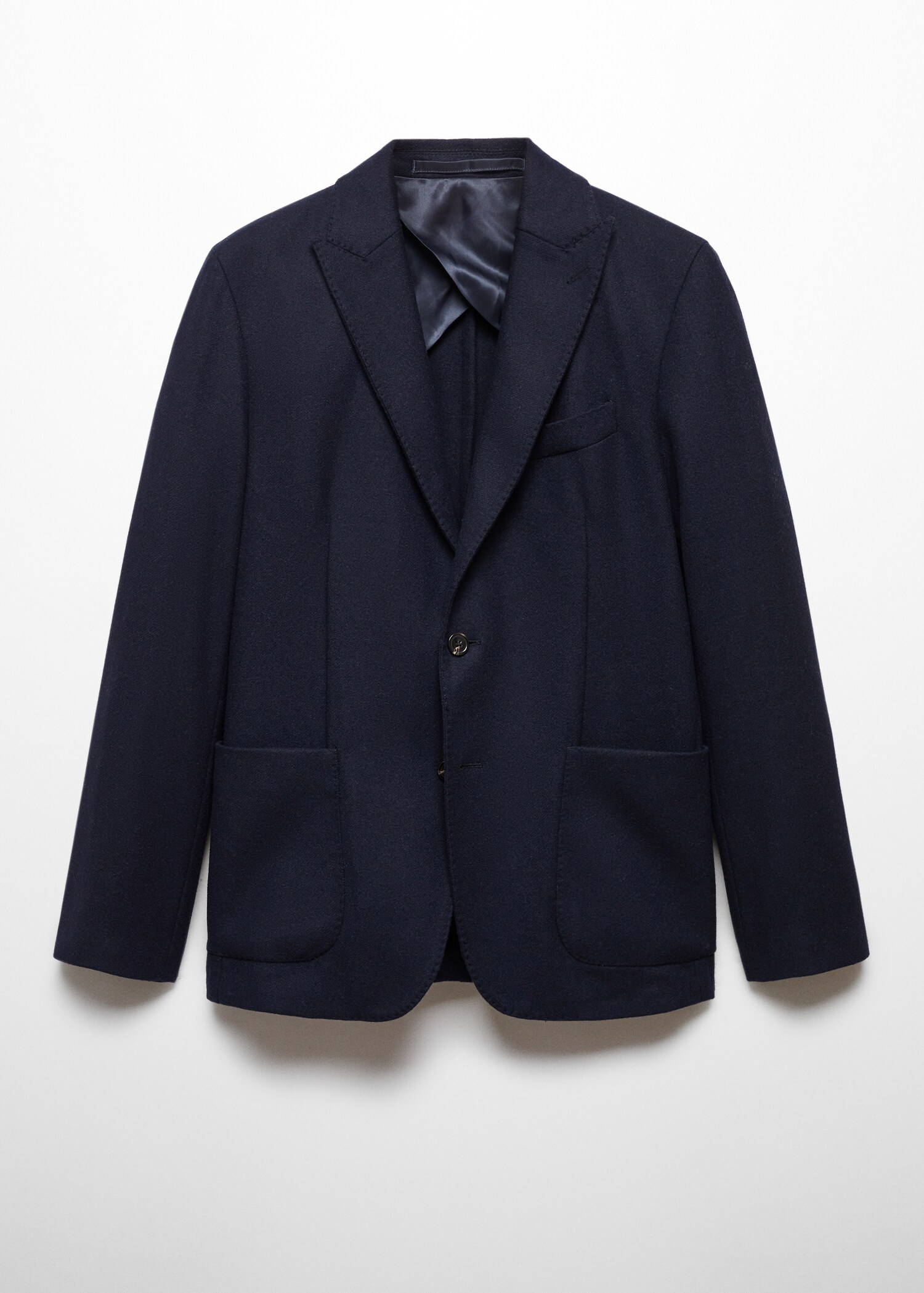 Virgin wool blazer with stitching - Article without model