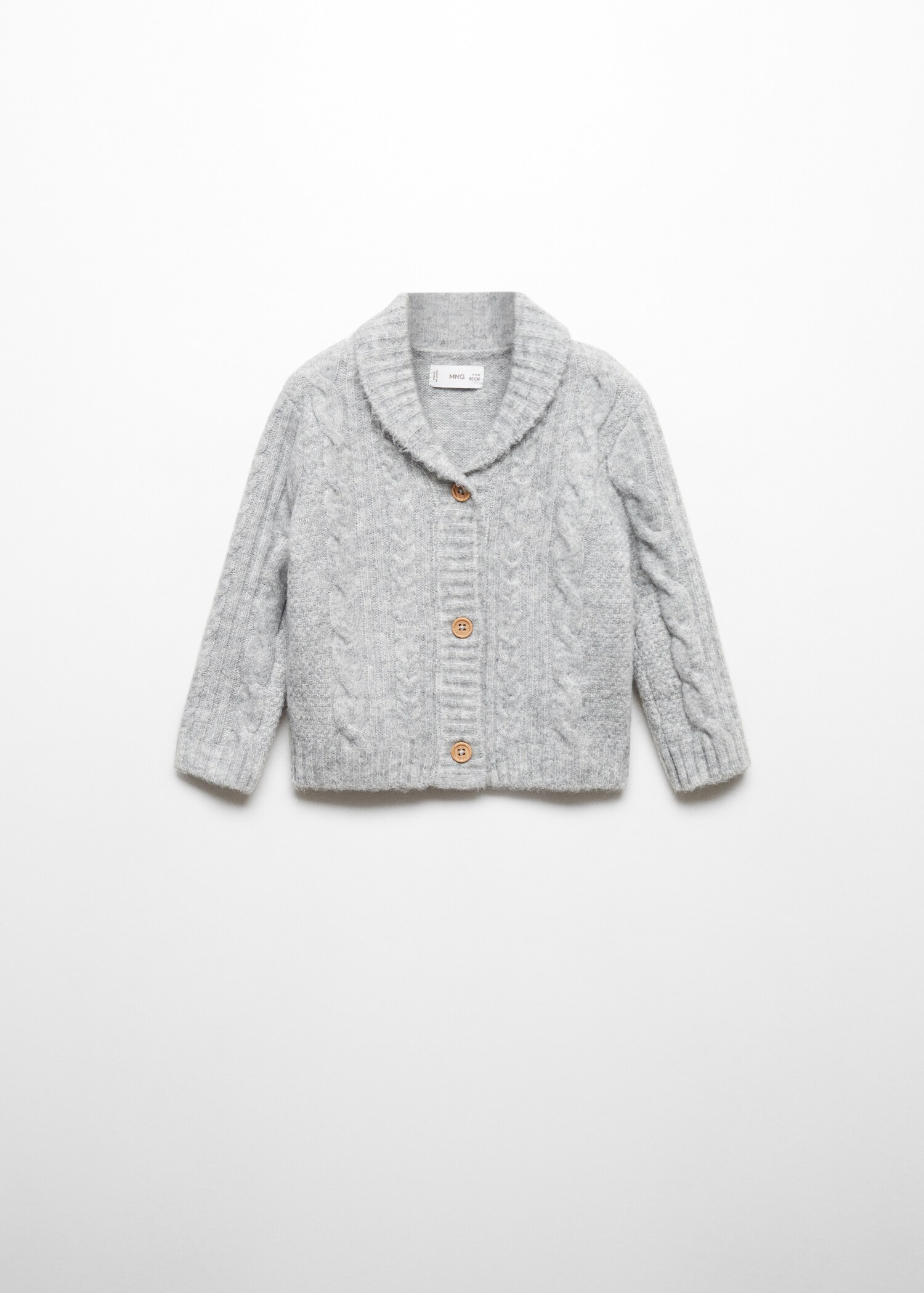 Cardigan maglia intrecciata - Articolo senza modello