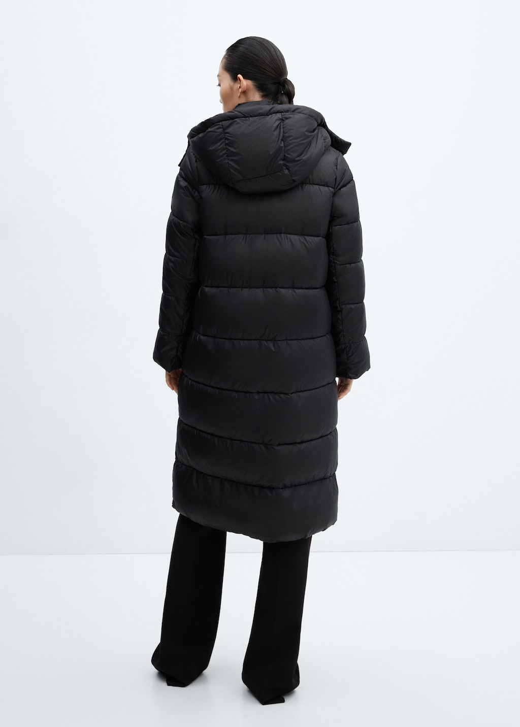 Hooded water-repellent quilted jacket - Women | MANGO OUTLET USA