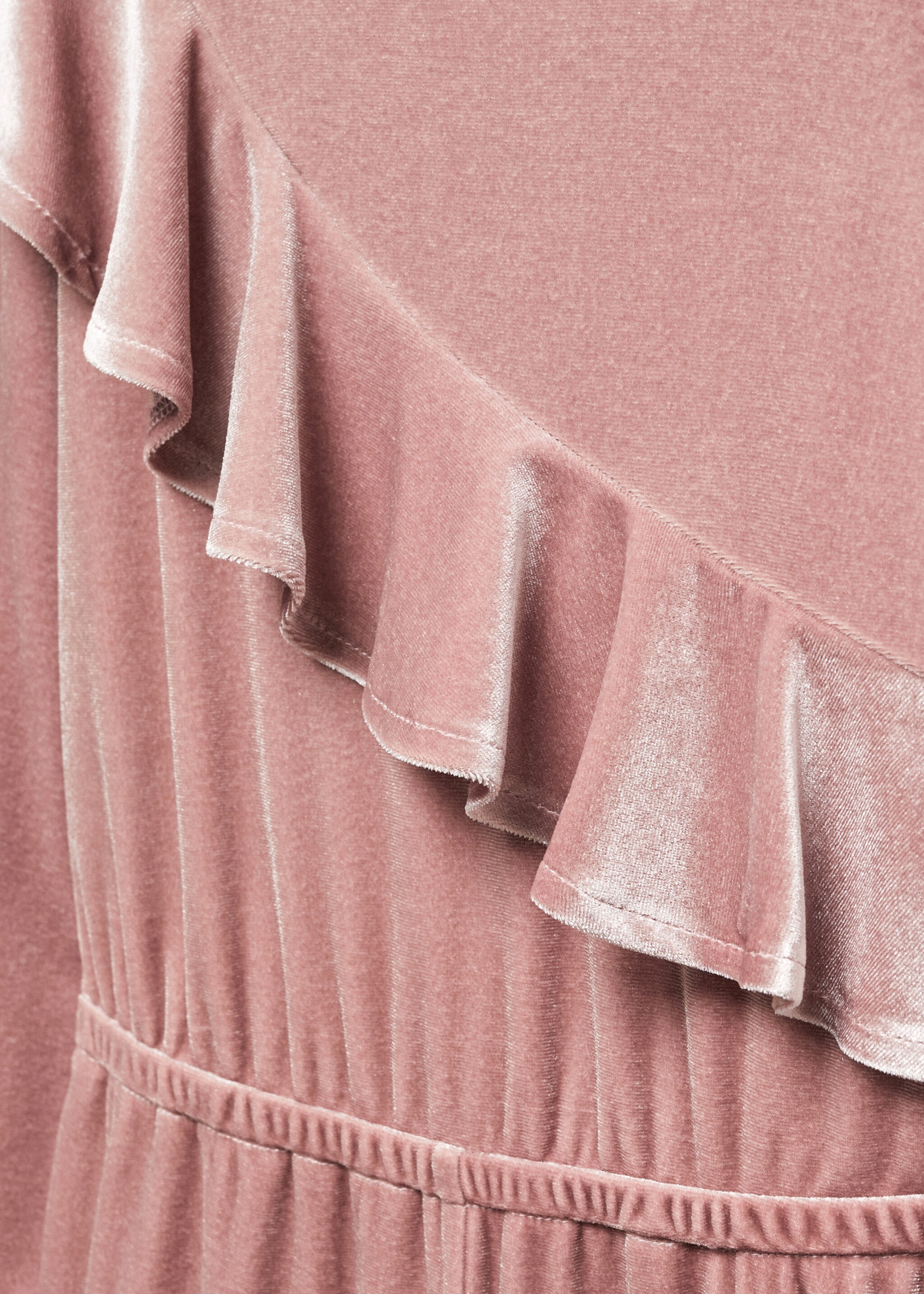 Velvet long jumpsuit - Details of the article 8