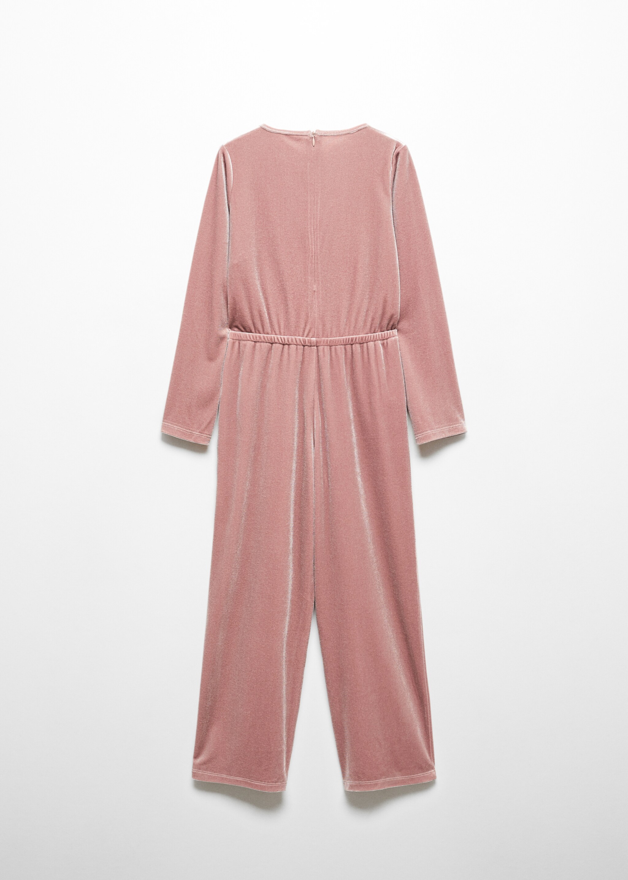 Velvet long jumpsuit - Reverse of the article
