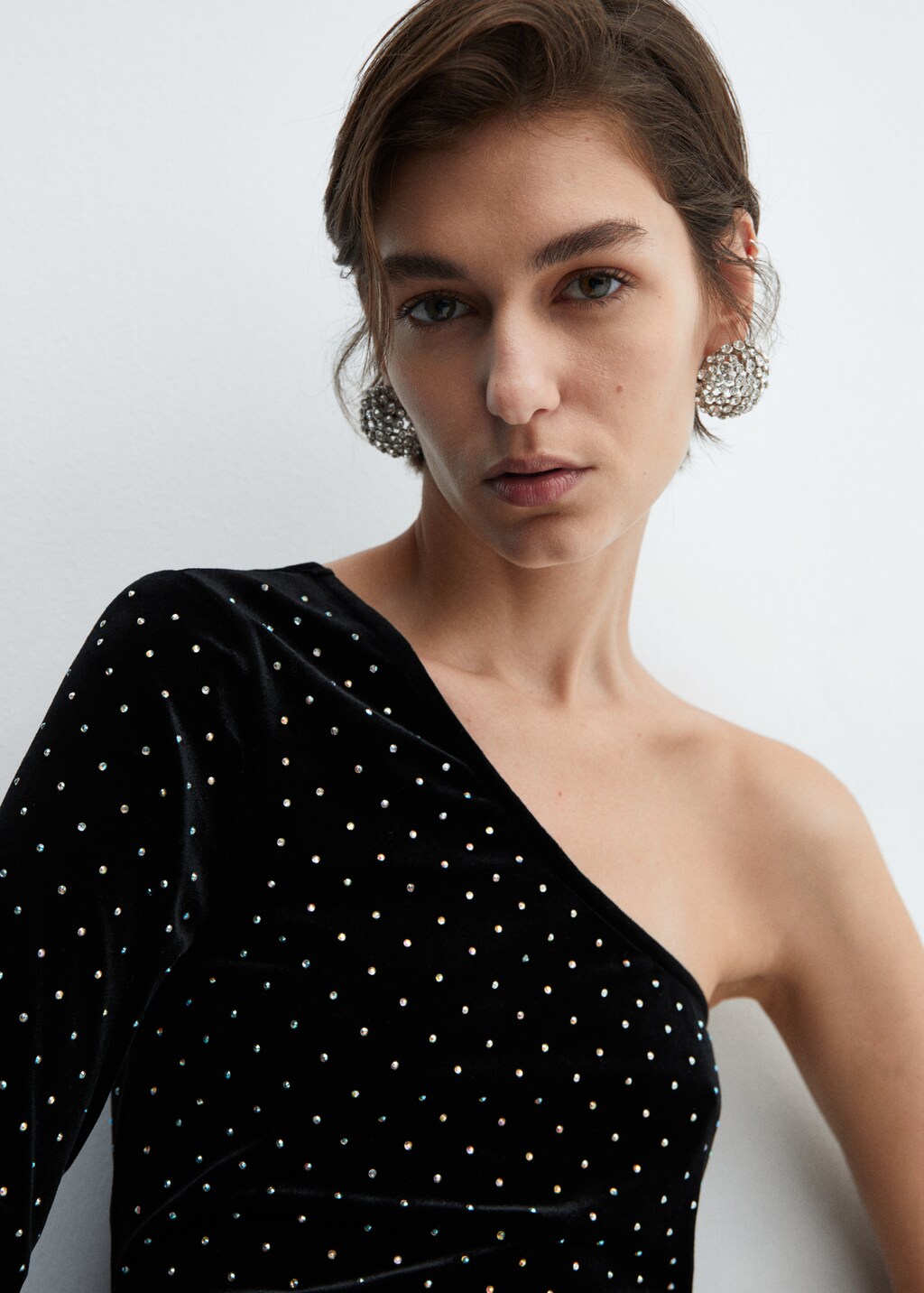 Strass velvet top - Women | MANGO OUTLET USA Strass velvet top - Women | MANGO OUTLET USA