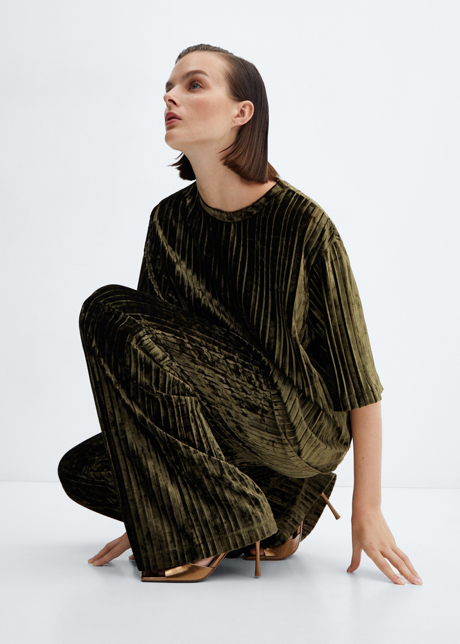 Plissierte Samthose - Detail des Artikels 2
