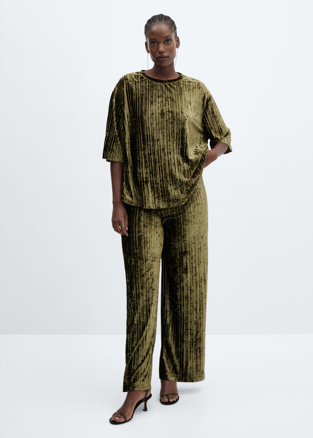 Mango velvet pants outlet
