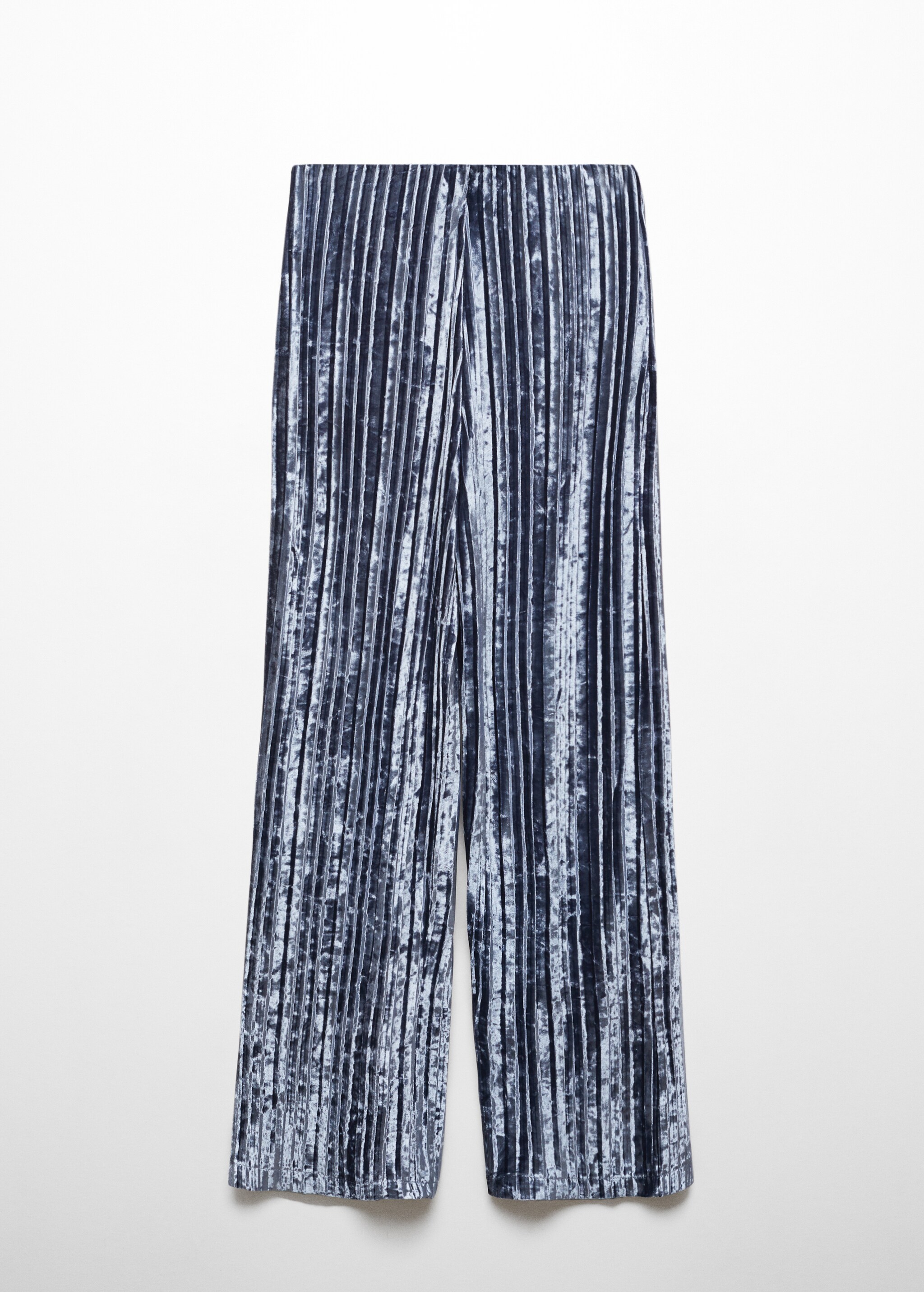 Pleated velvet trousers - Article without model