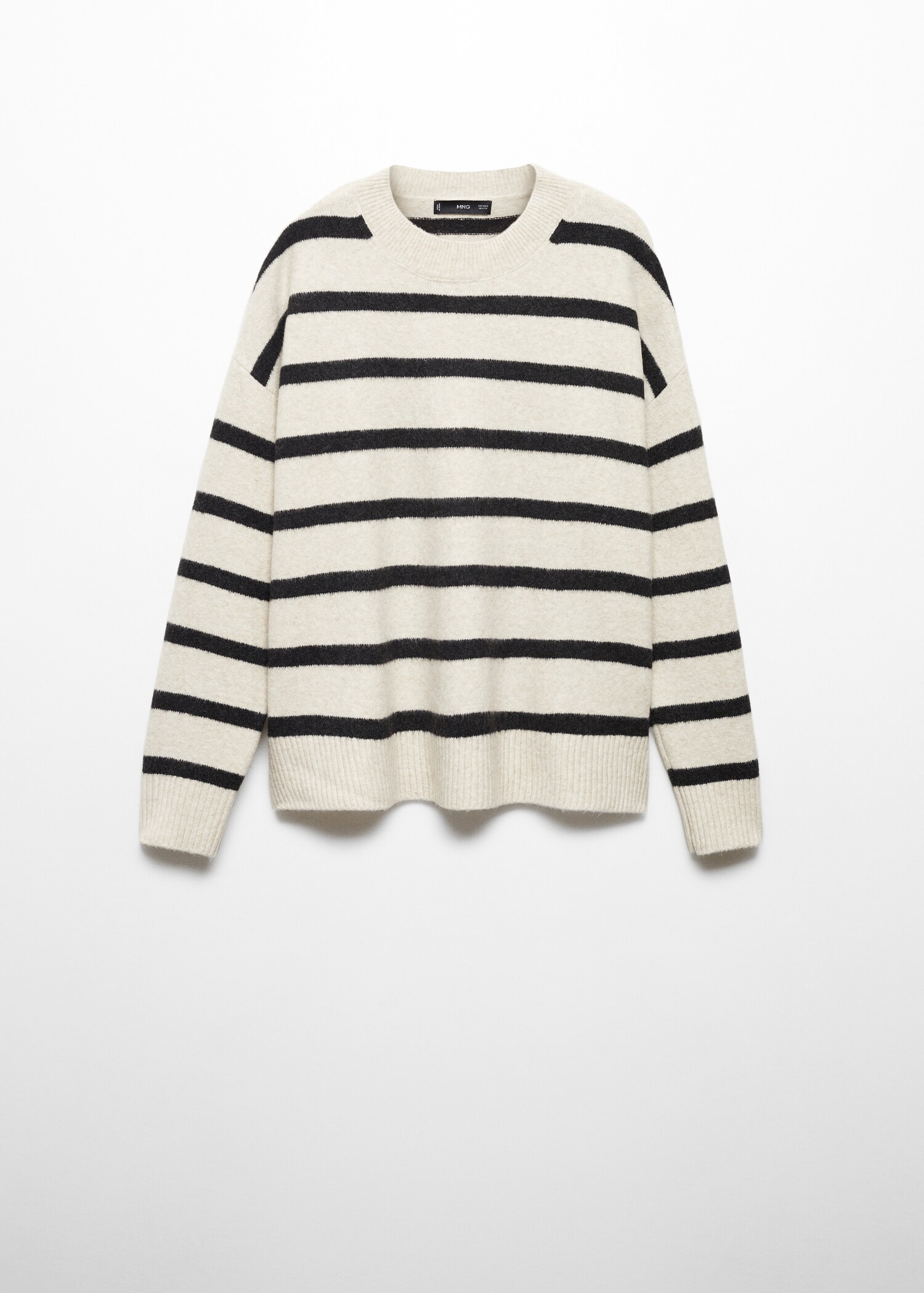 Pull-over rayé col rond - Article sans modèle