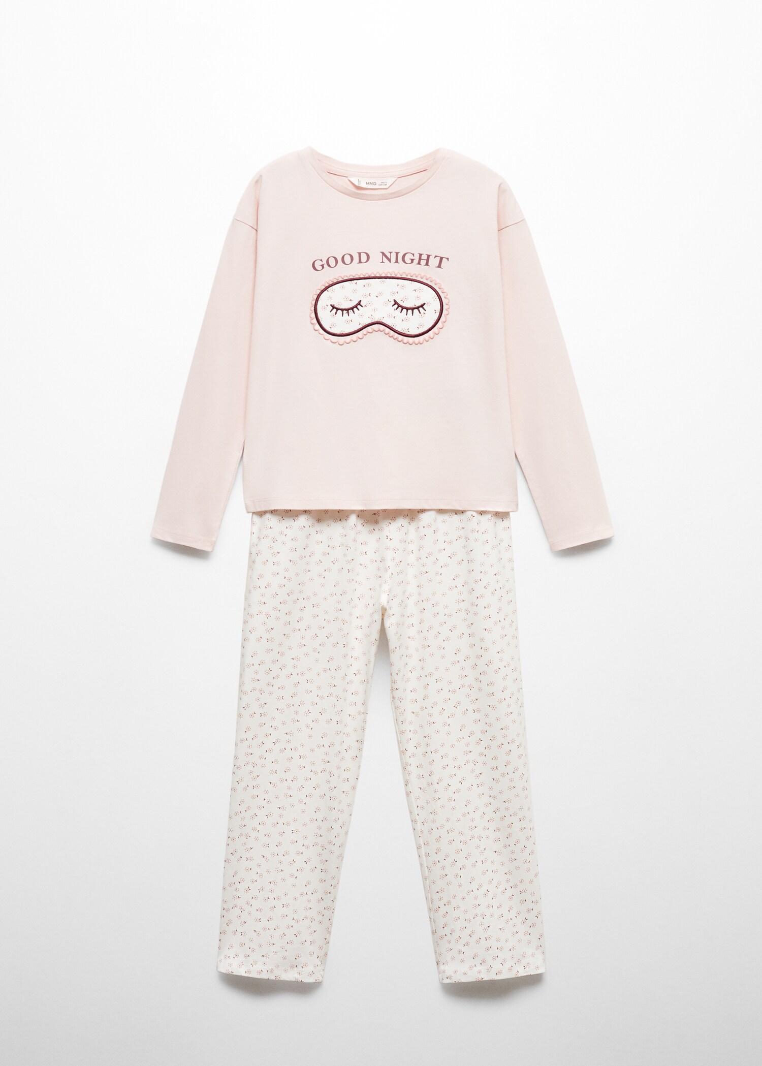 Tryckt lång pyjamas - Artikel utan modell
