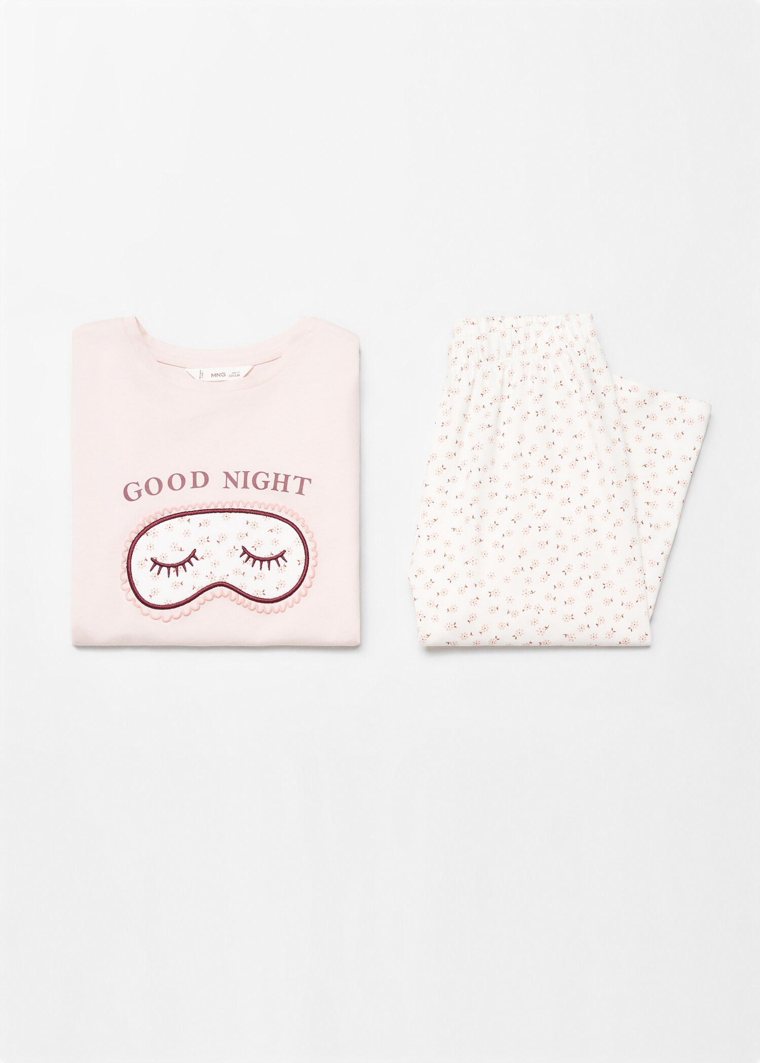 Tryckt lång pyjamas - Detaljer om artikeln 0