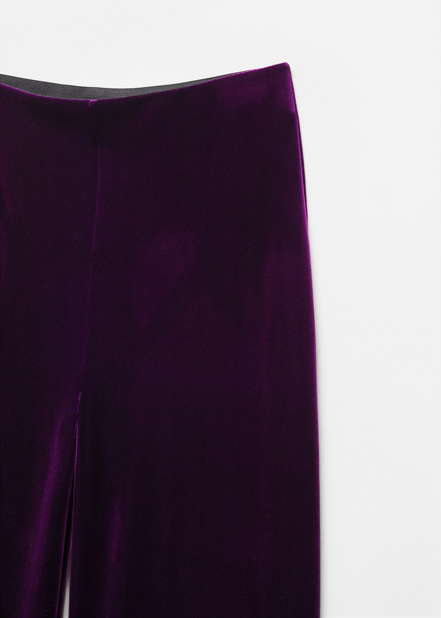 Velvet wideleg trousers - Details of the article 8