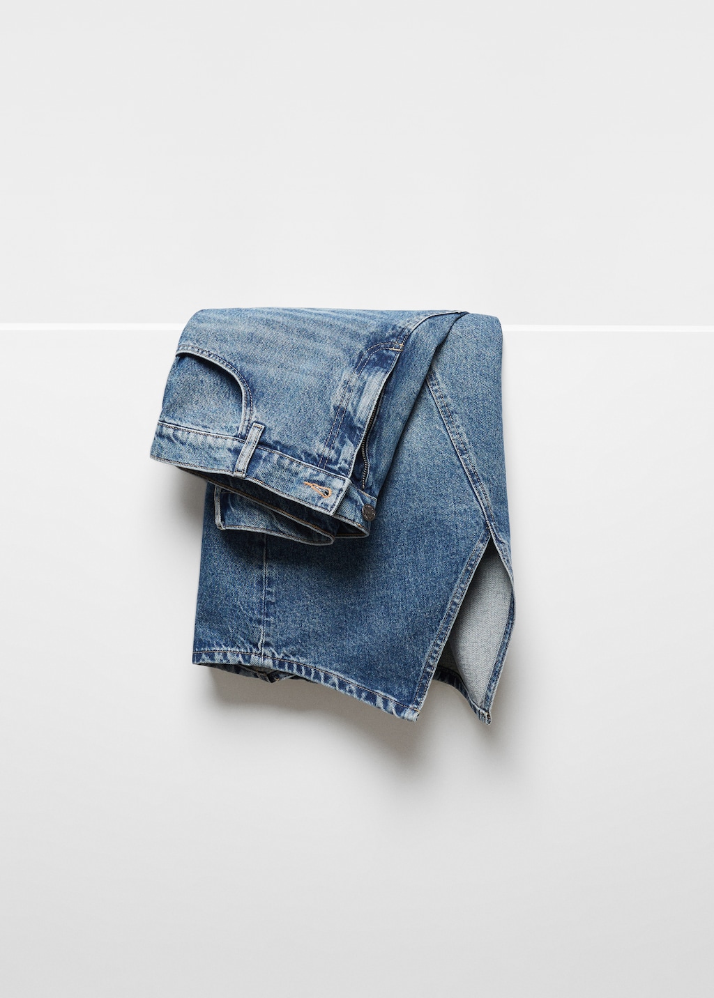 Asymmetrical denim skirt - Women | MANGO OUTLET USA