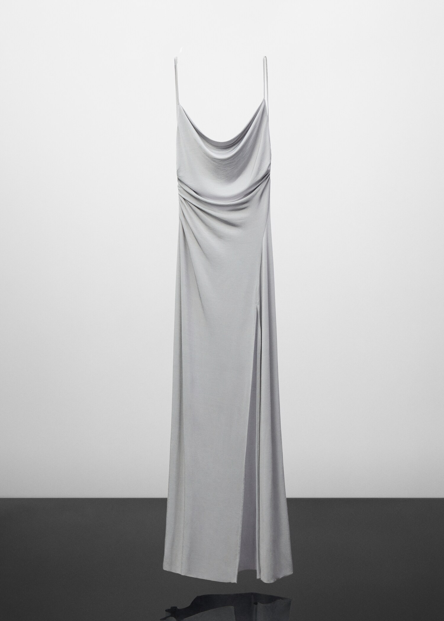 Draped dress with slit - Article without model