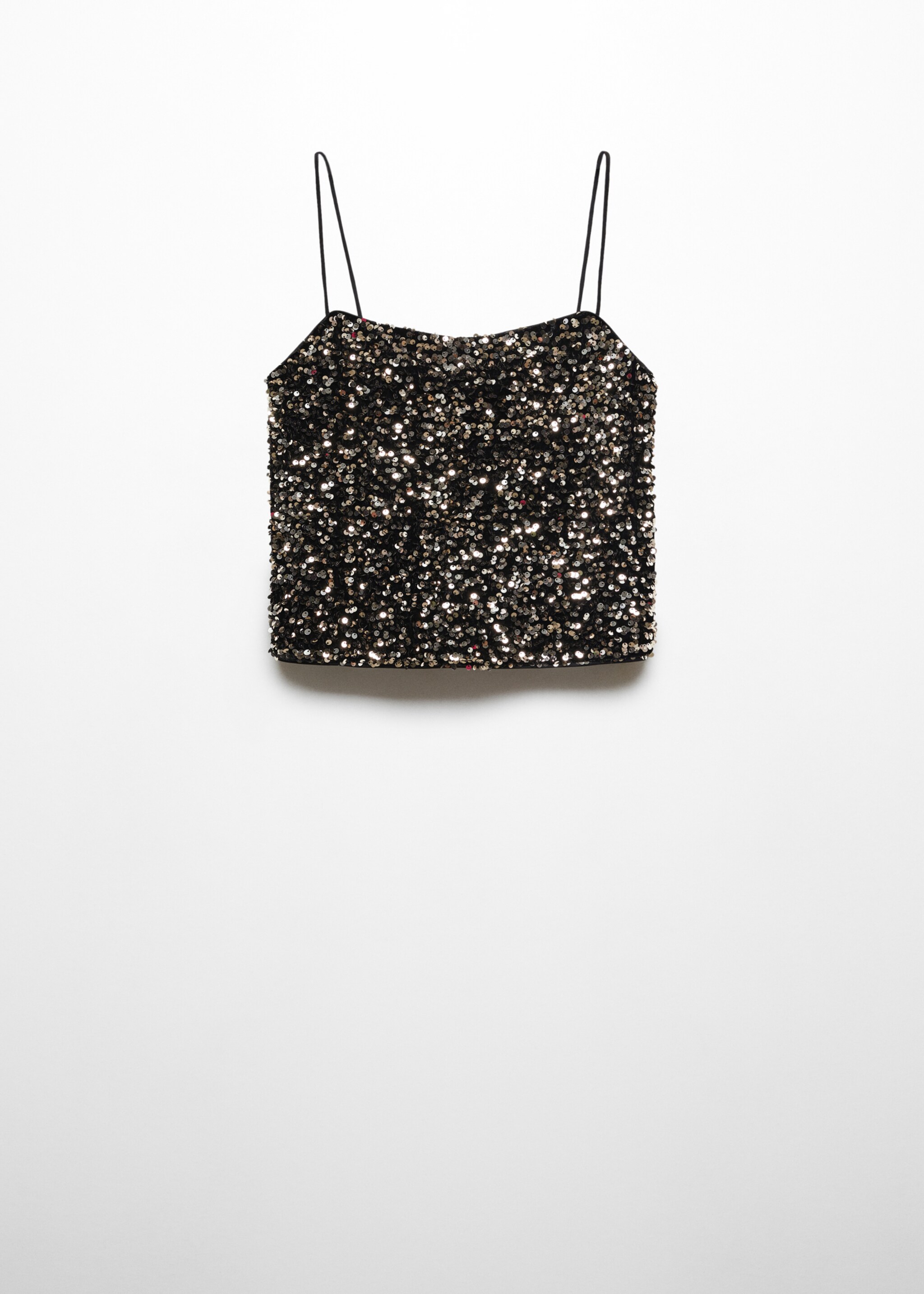 Sequined top - Article without model, Gold. Ref: 57069216-00.
