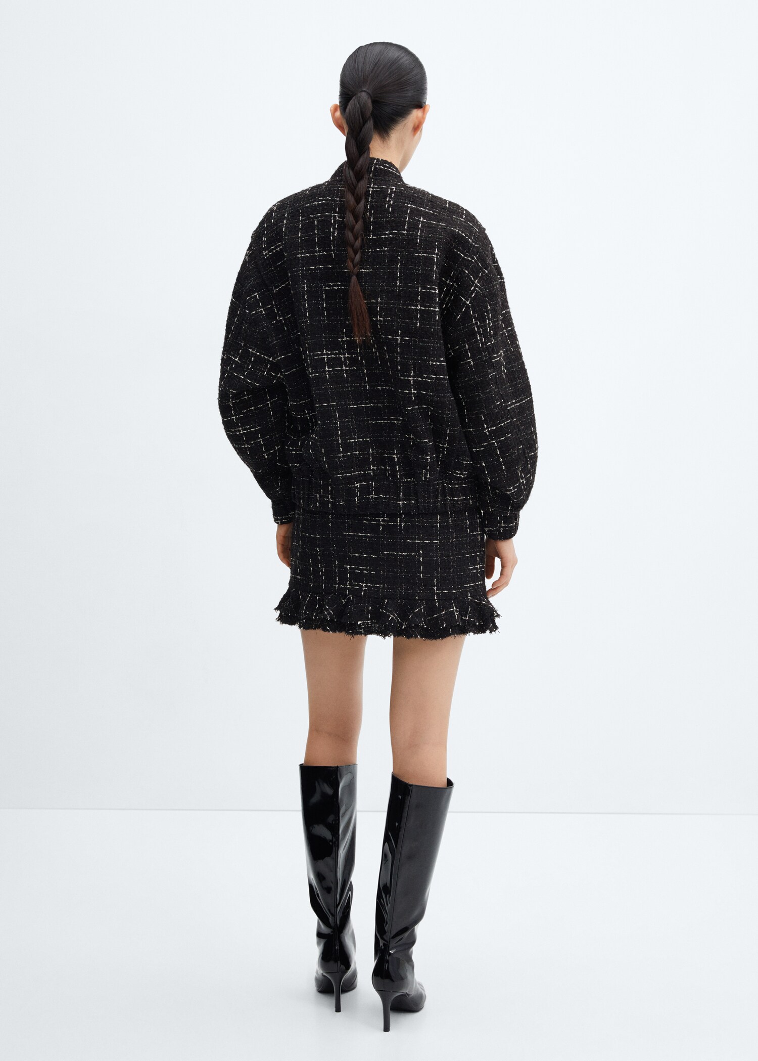 Tweed bomber jacket - Reverse of the article