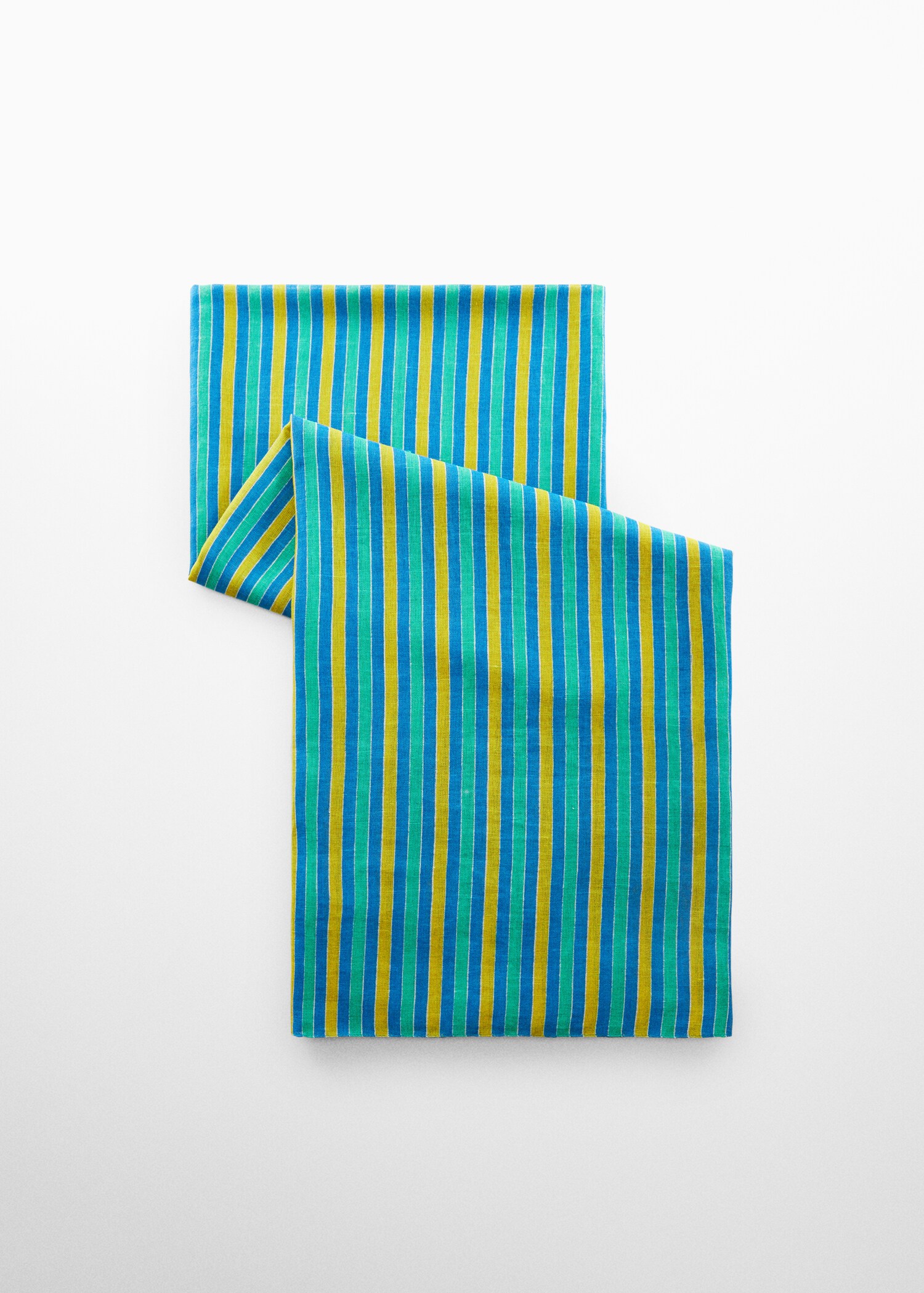 Leinen-Sarong mit mehrfarbigen Streifen - Artikel ohne Model