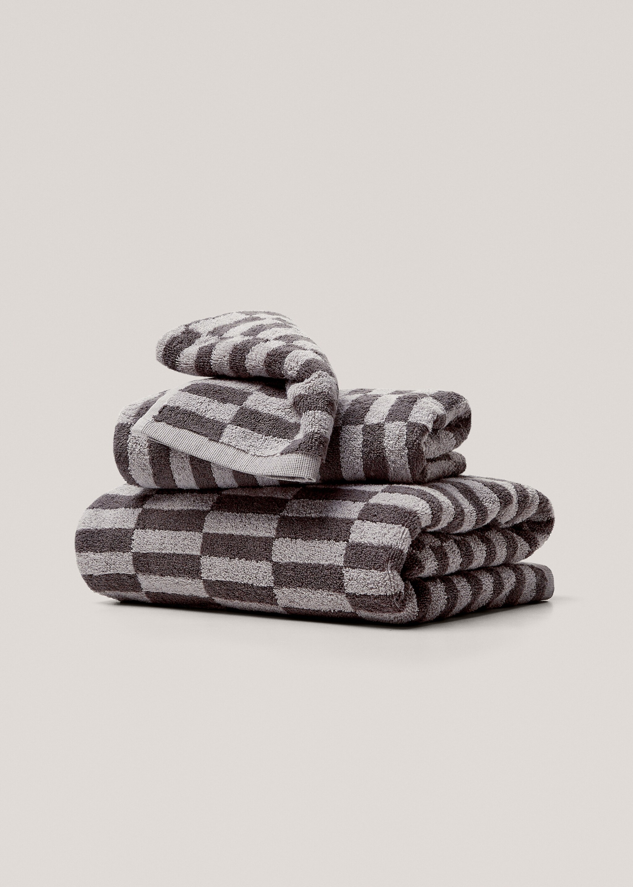 Check face towel 30x50cm - Article without model