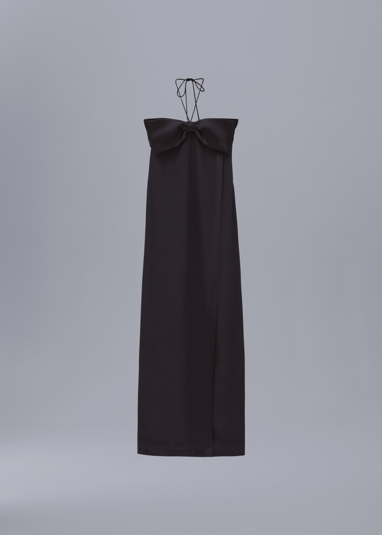 Crossed dress with bow neckline - Article without model