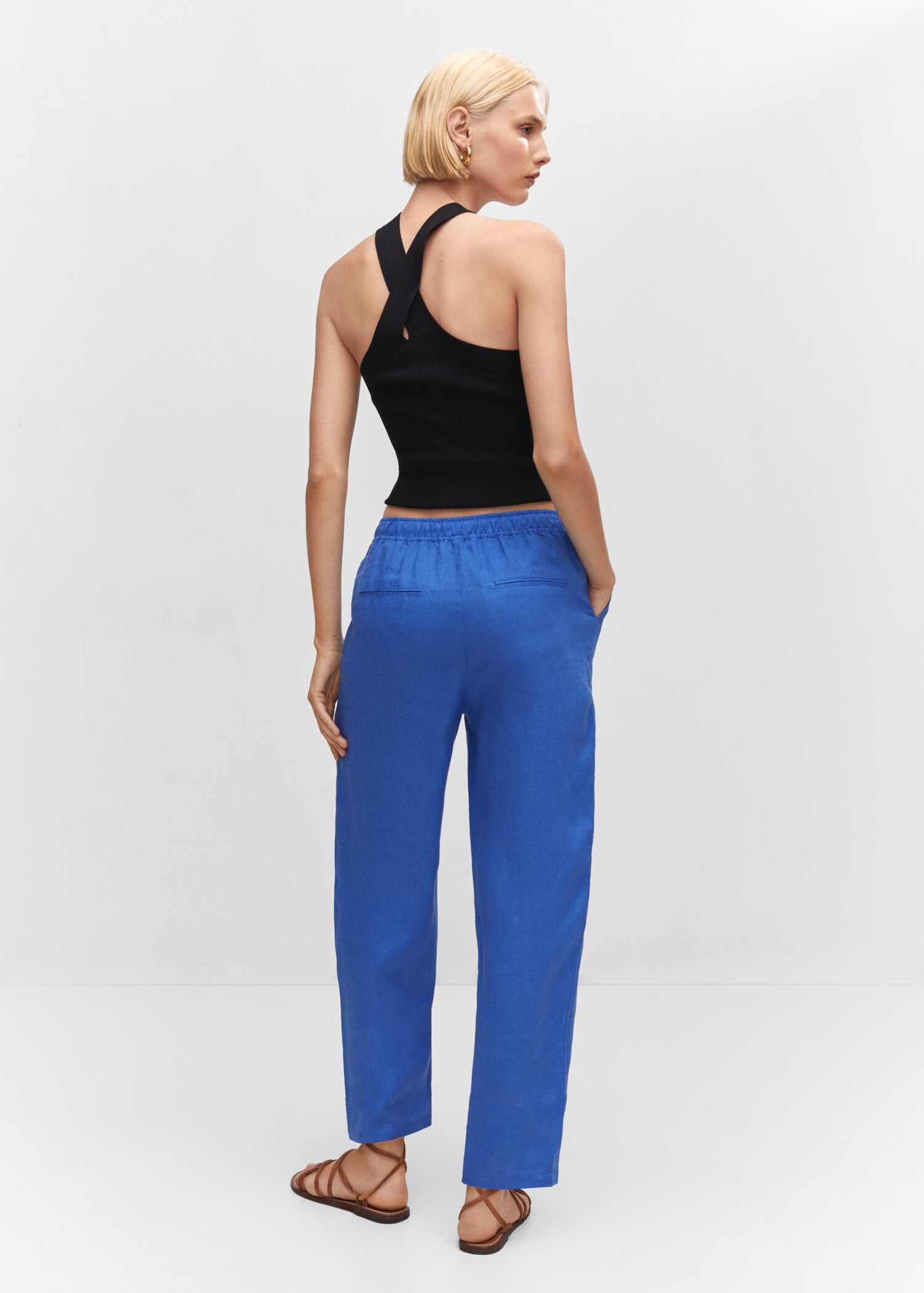 Pantalon 100 % lin - Verso de l’article