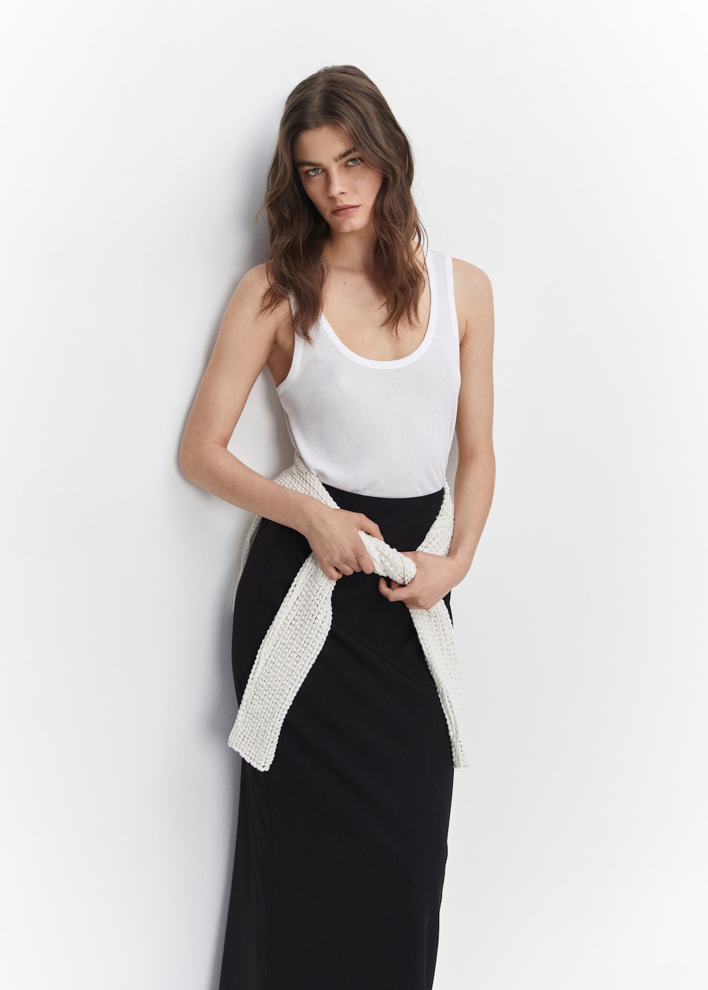 Strapless flowy top shop
