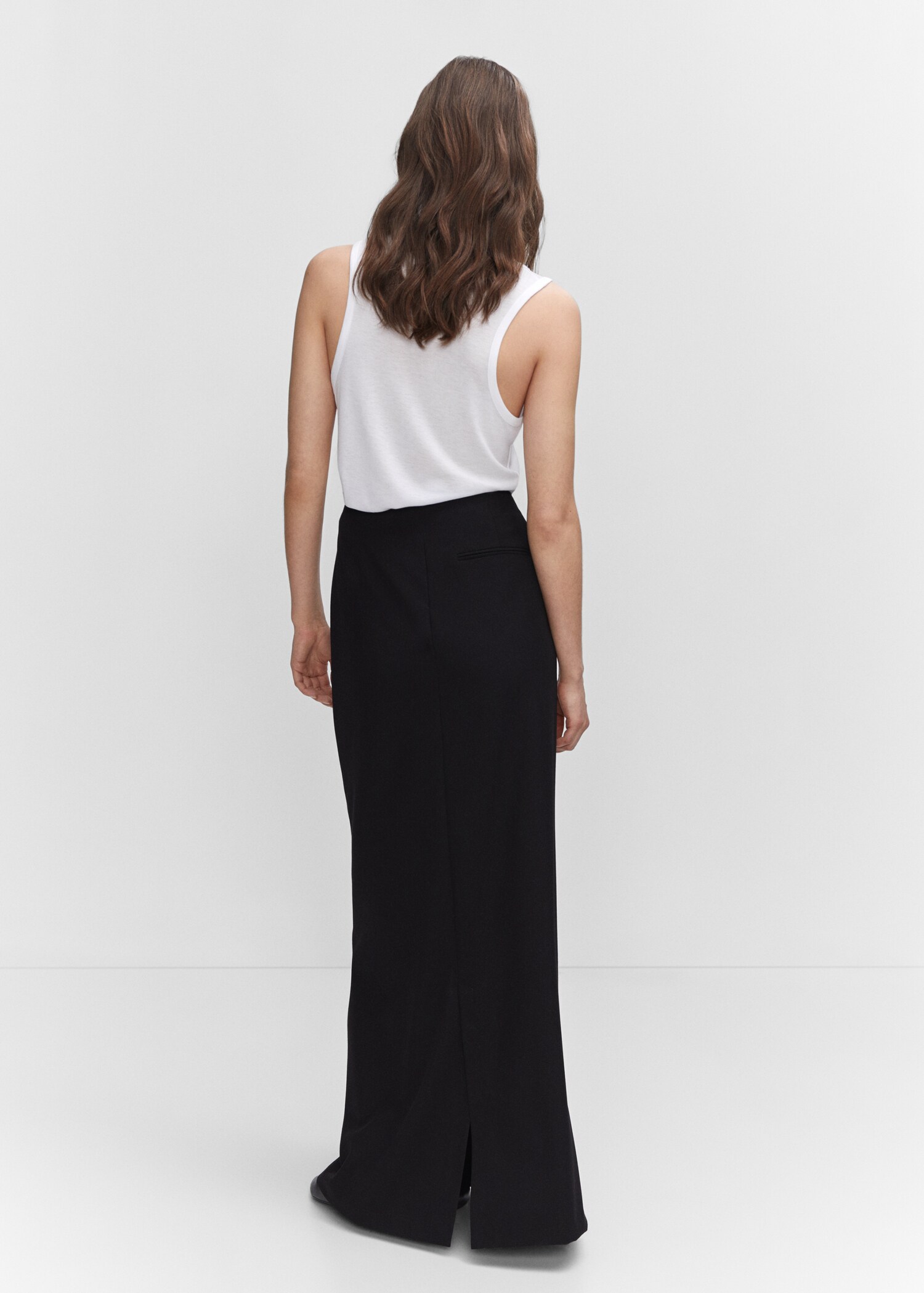 Fluid strapless top - Reverse of the article