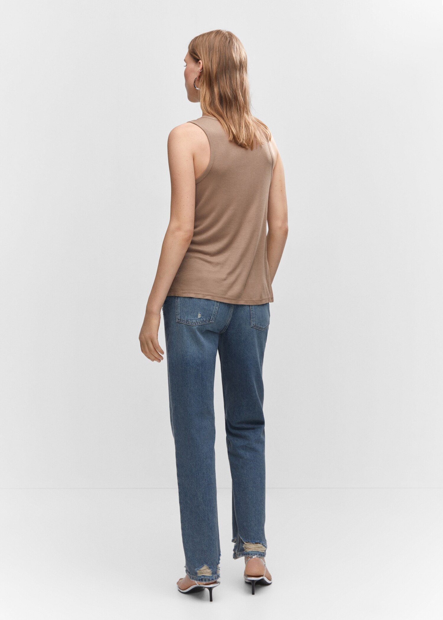 Fluid strapless top - Reverse of the article