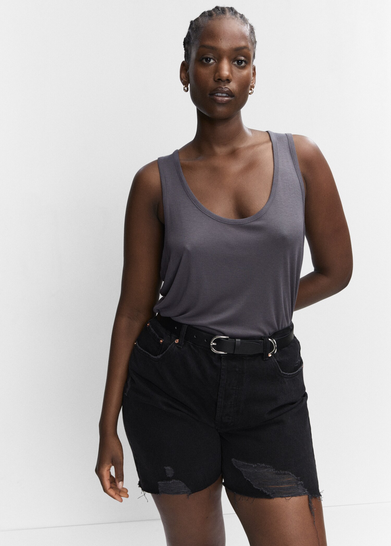 Fluid strapless top - Details of the article 5