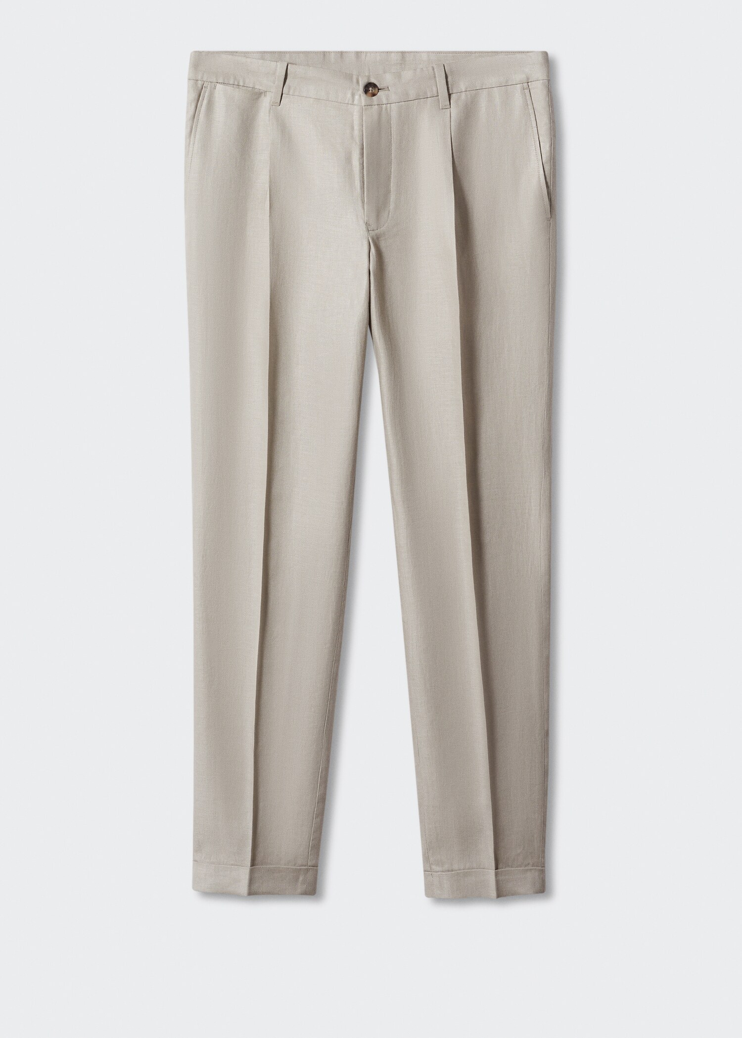 Regular Fit-Hose aus 100 % Leinen - Artikel ohne Model