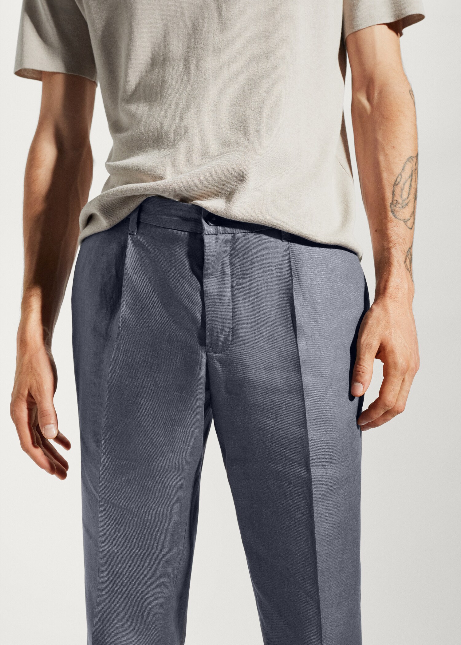 Pantalon 100 % lin regular fit - Détail de l'article 1