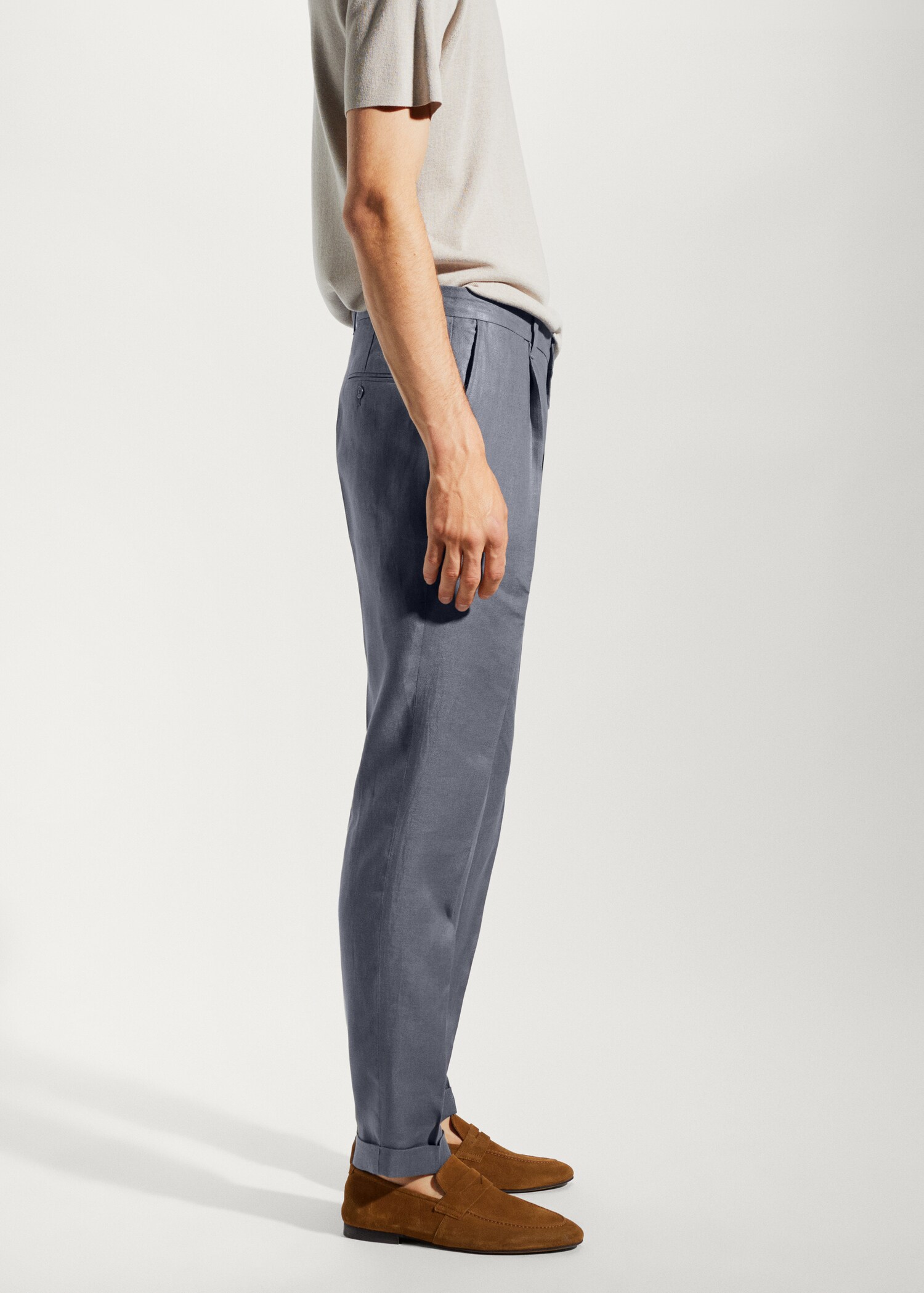 Pantalon 100 % lin regular fit - Détail de l'article 2