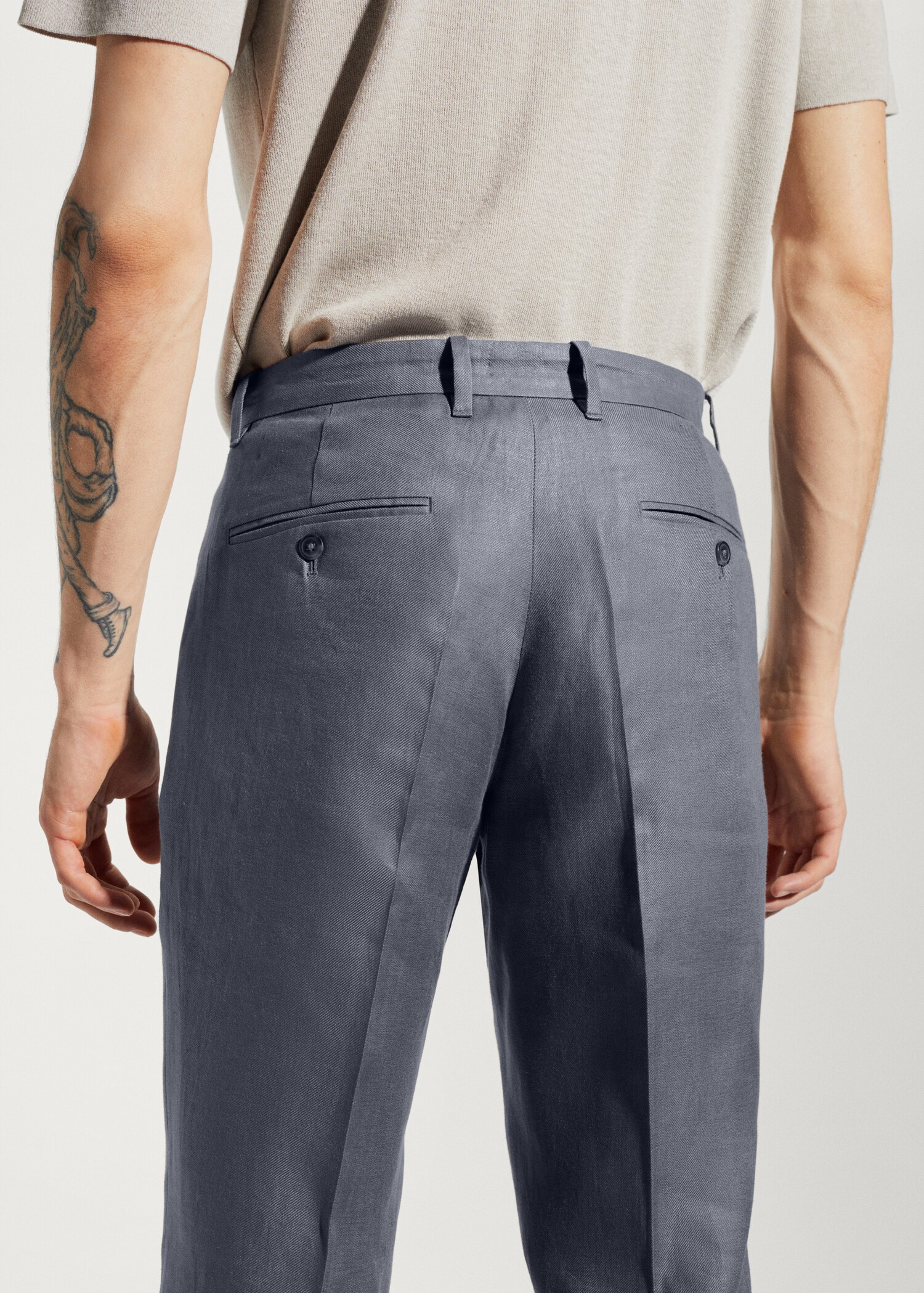 Pantalon 100 % lin regular fit - Détail de l'article 6