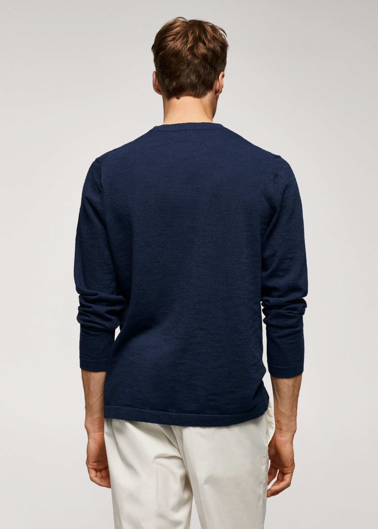 Camiseta punto fino algodón - Reverso del artículo
