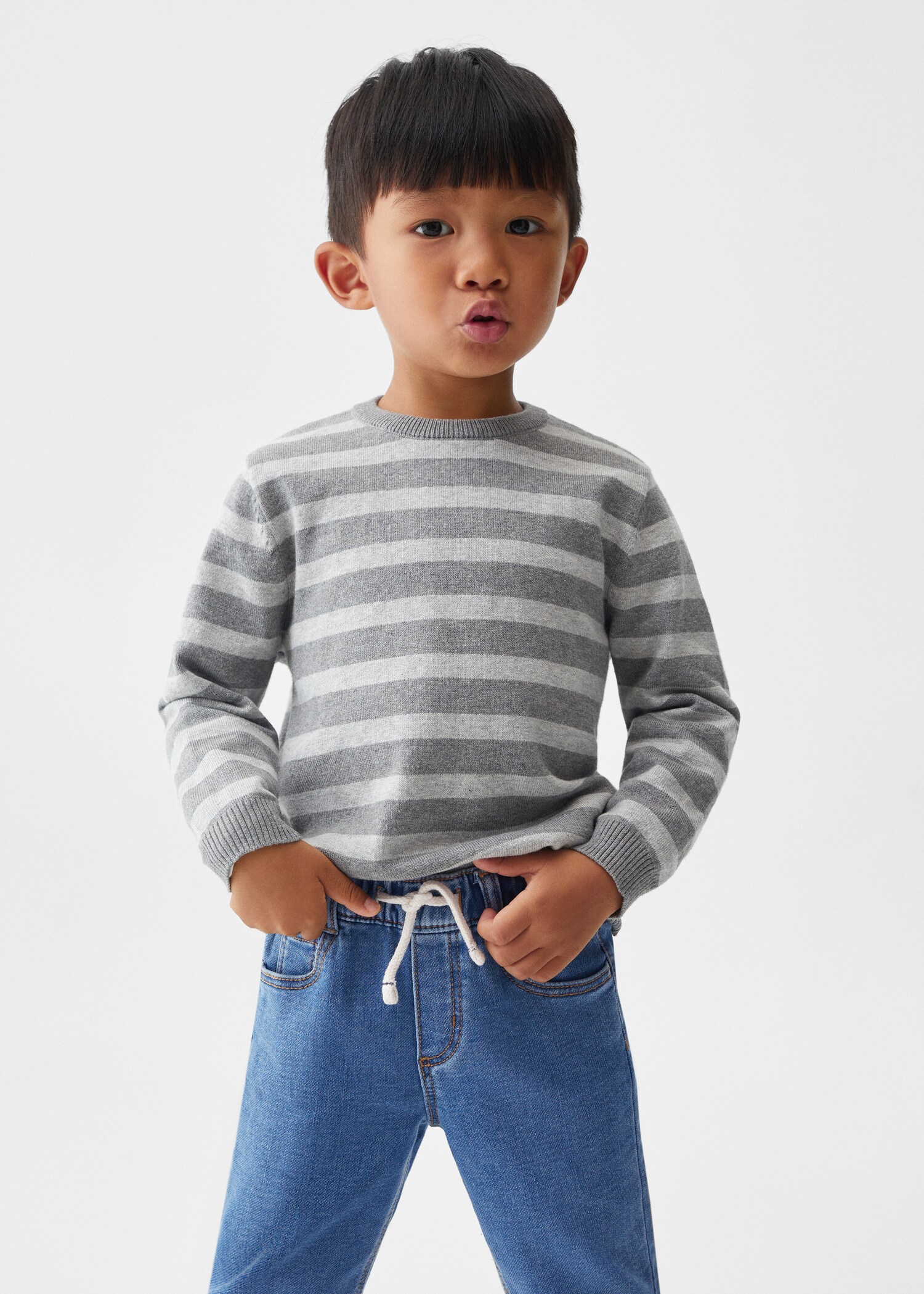 Drawstring waist jeans - Medium plane