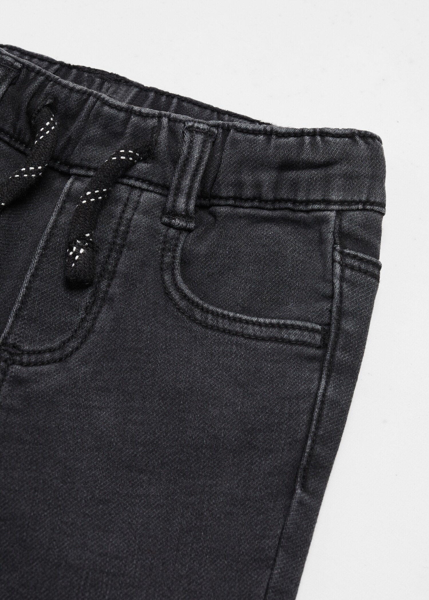 Drawstring waist jeans - Details of the article 8