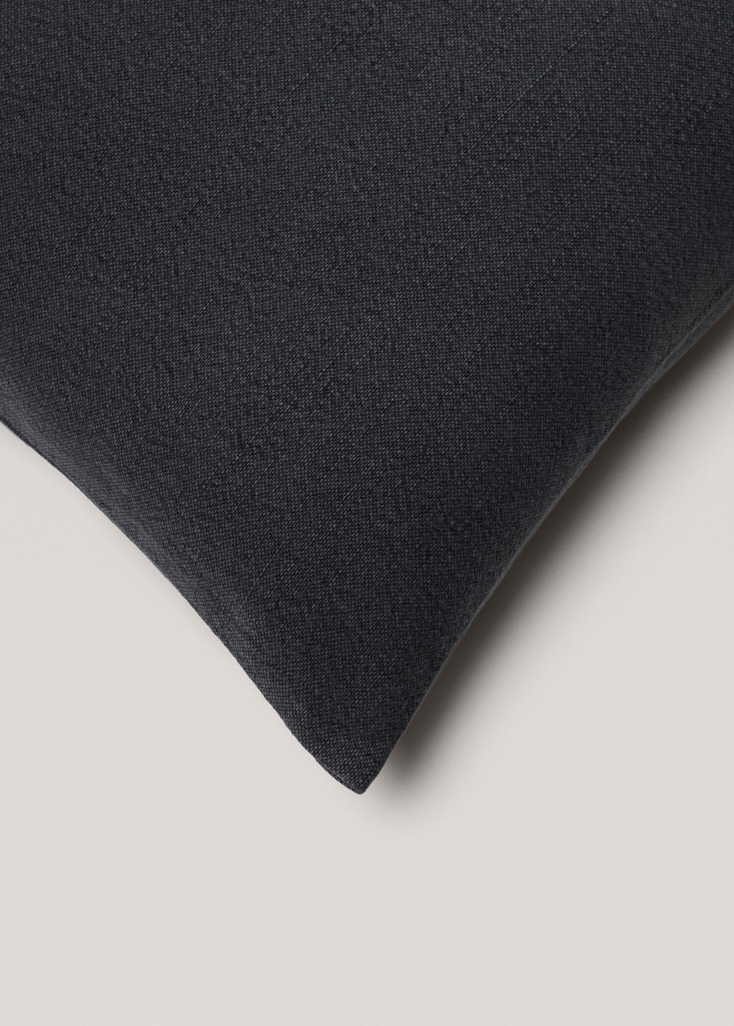 Cotton and linen blend cushion case 45x45cm - Details of the article 1