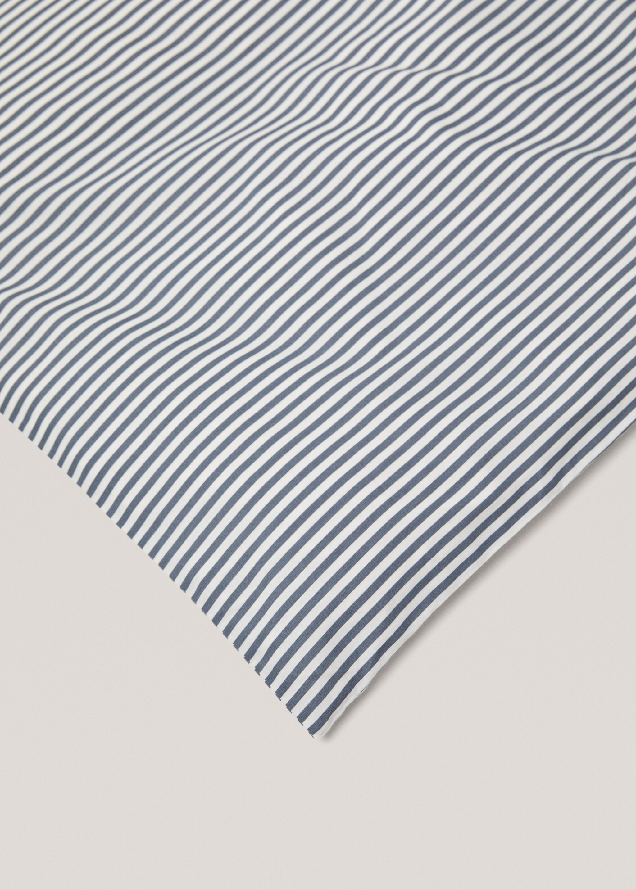 Kodak-striped duvet cover Single bed - Details of the article 1, Indigo Blue. Ref: 57072526-00.
