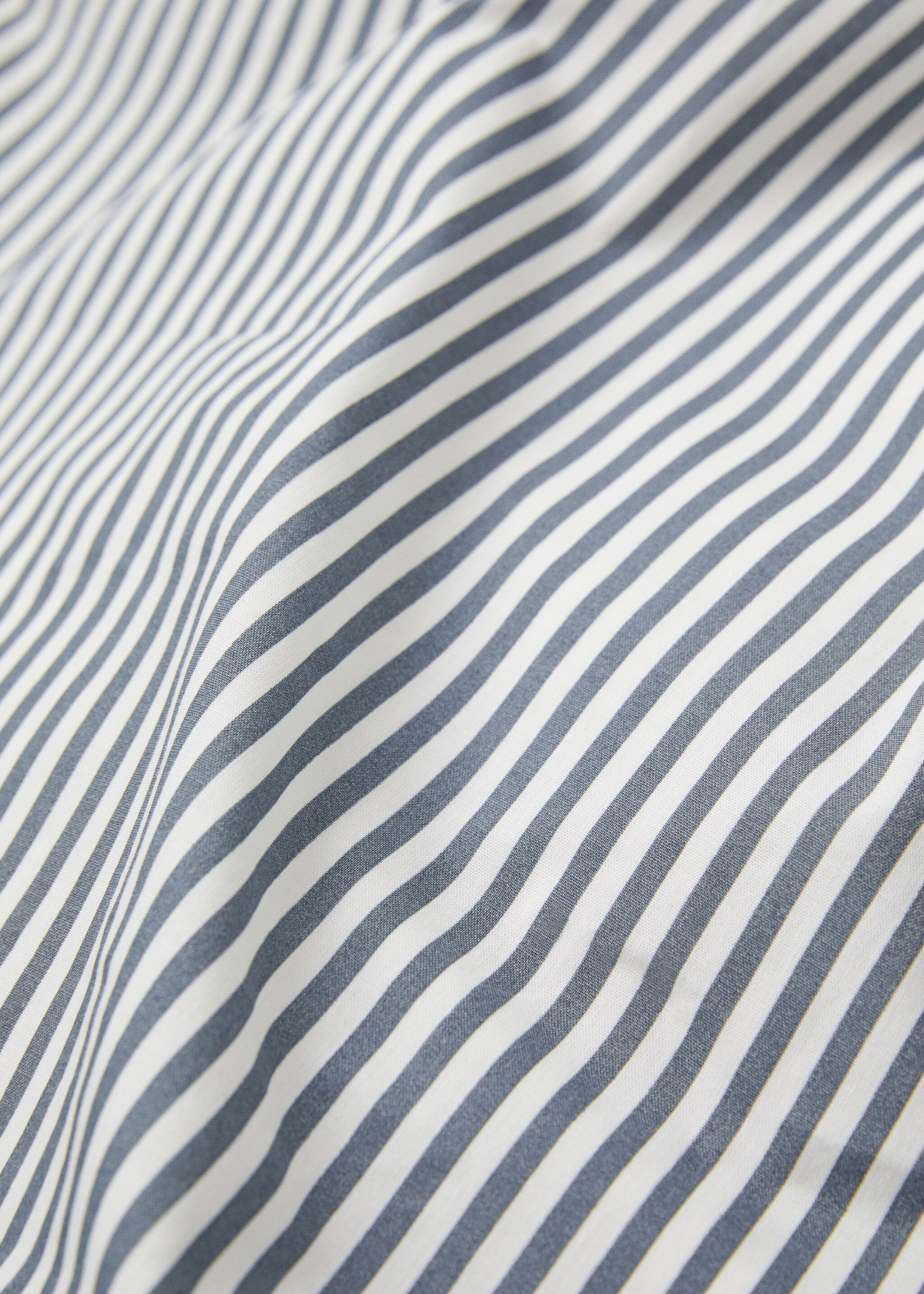 Kodak-striped duvet cover Single bed - Details of the article 3, Indigo Blue. Ref: 57072526-00.