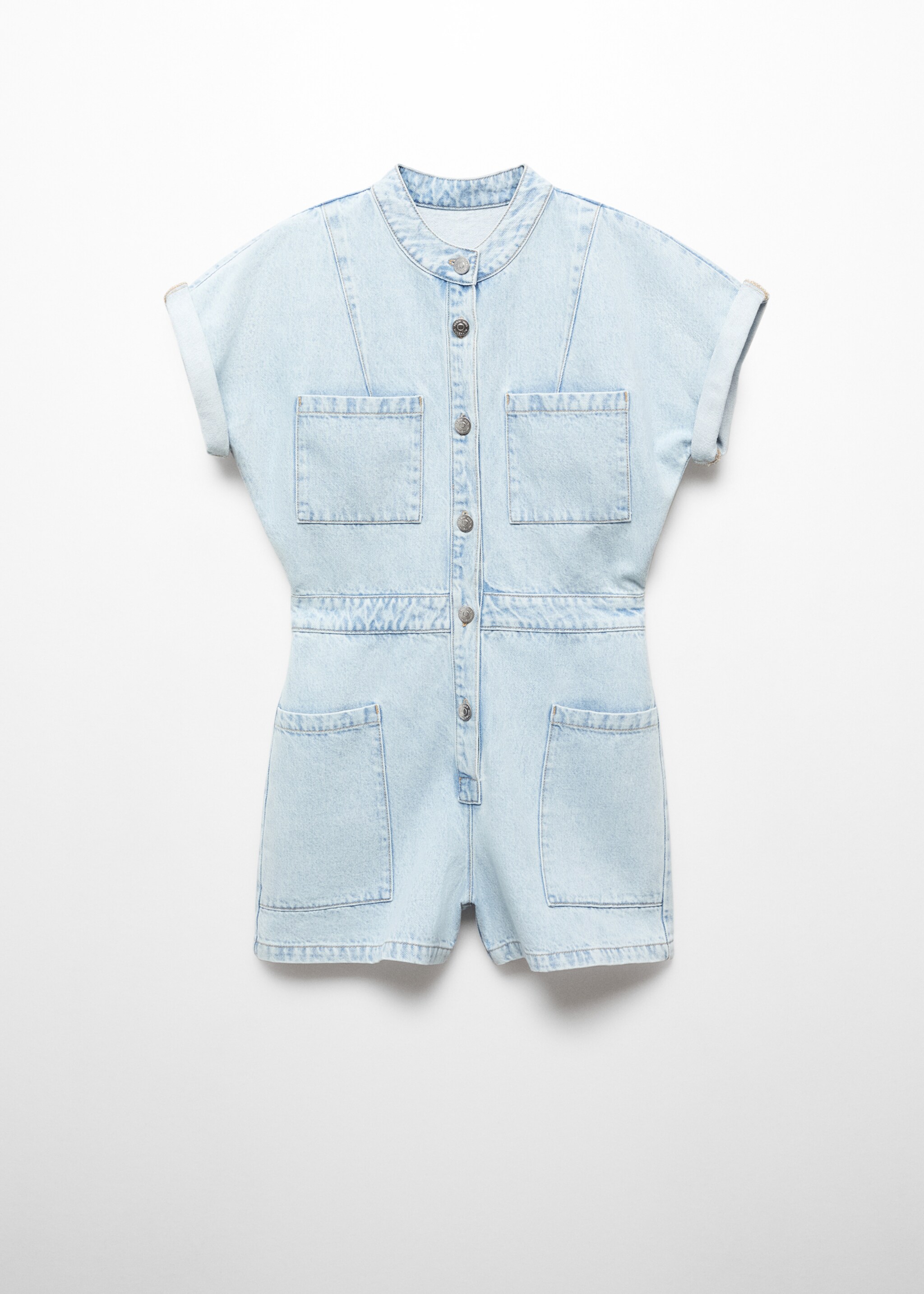 Salopetă din denim cu buzunare - Articol fără model
